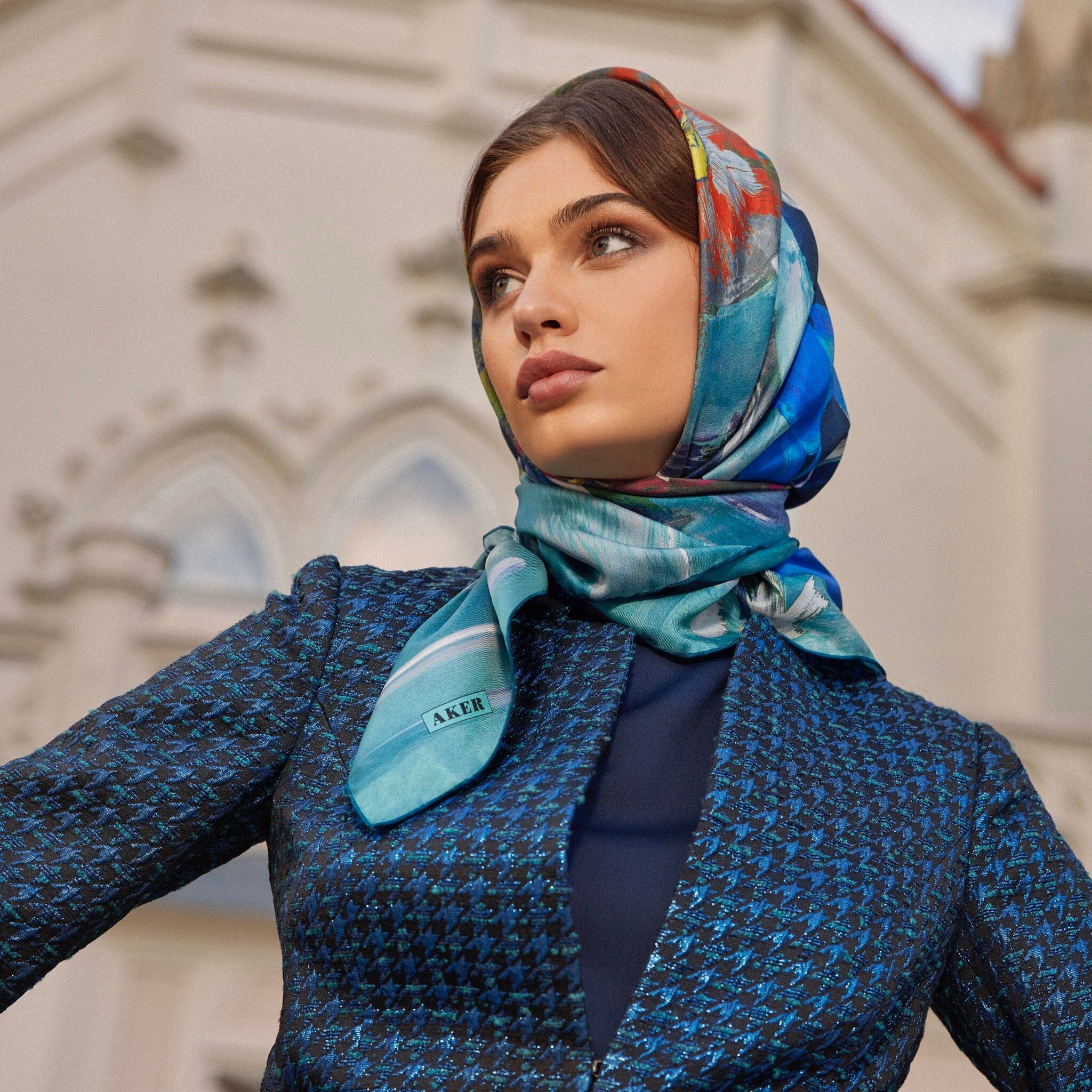Source 2023 Brand Designer Inspired Printed Hijab Shawl Wraps