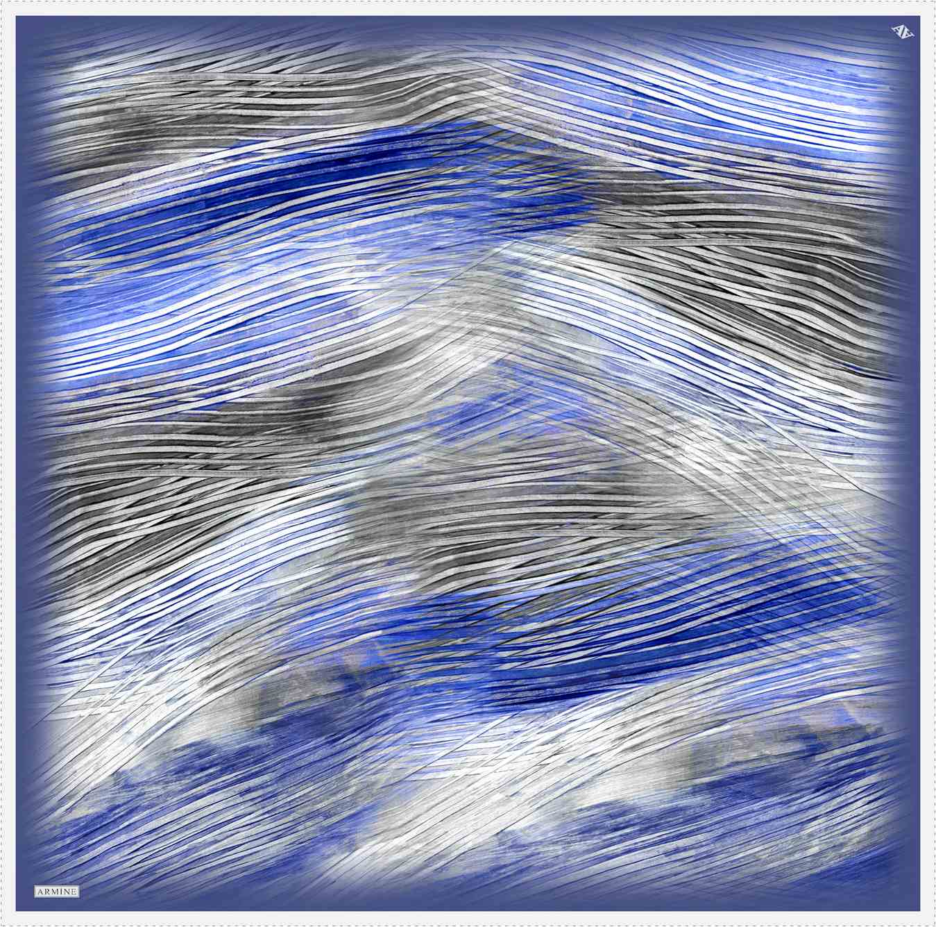 Armine Aquarius Abstract Silk Scarf 