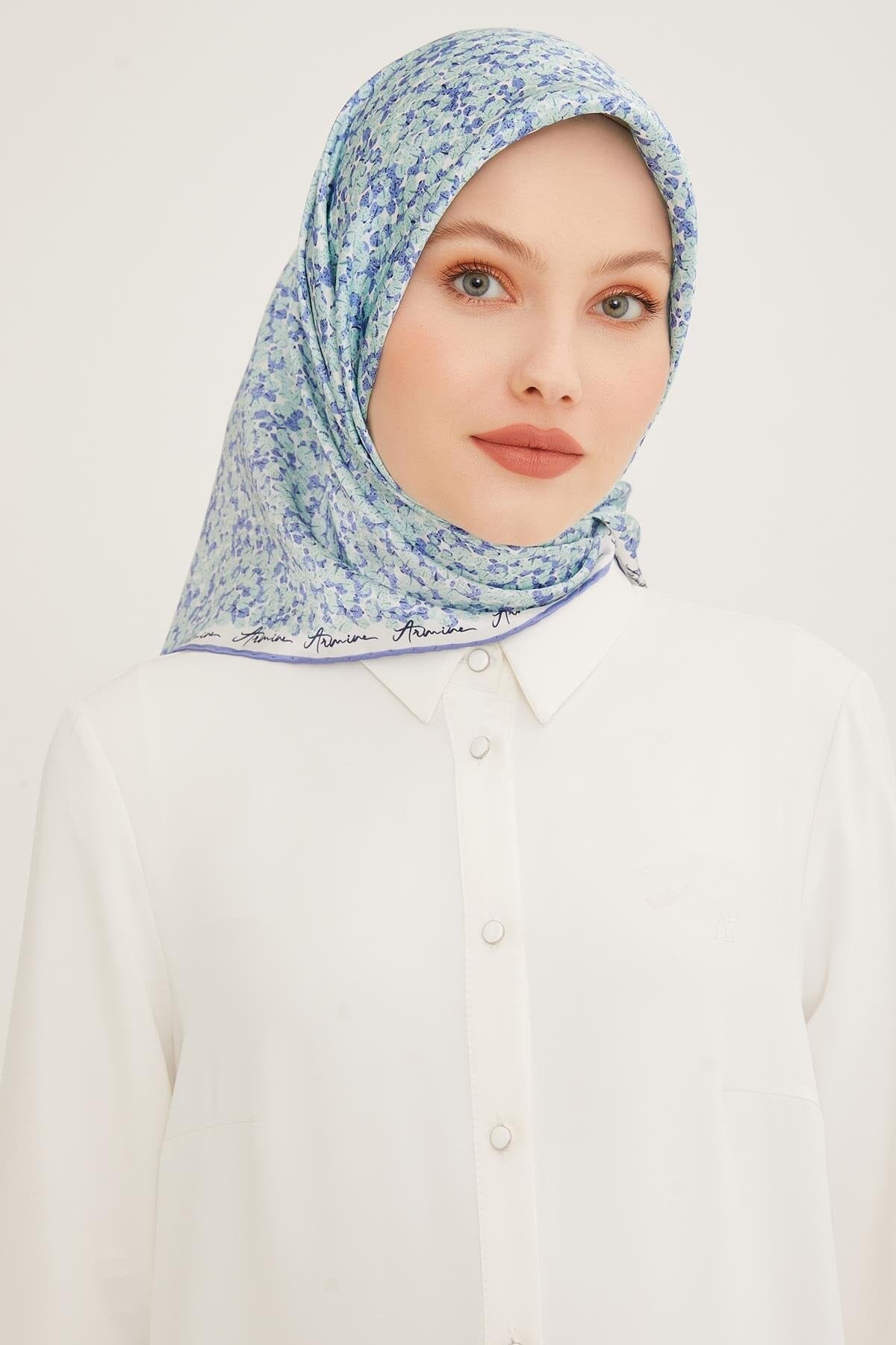 Armine Baby Breath Women Silk Scarf Silk Hijabs,Armine Armine 