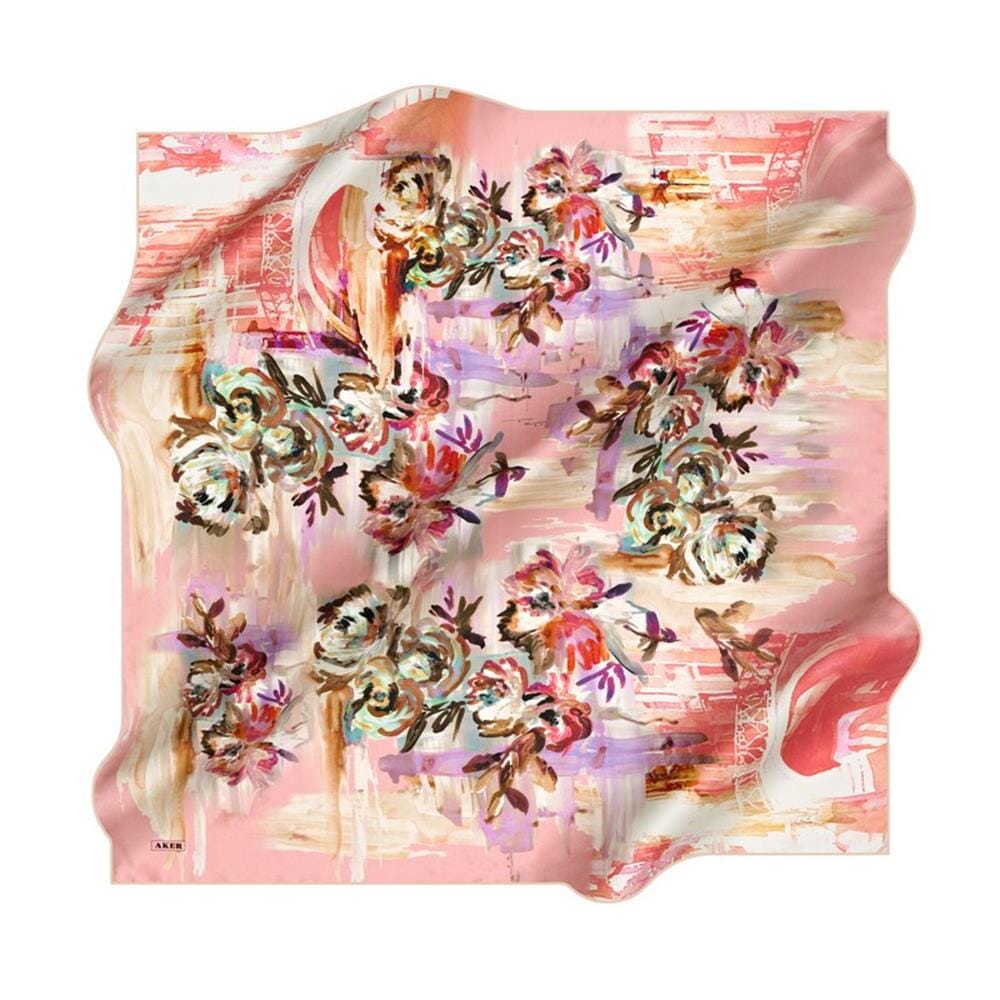 Aker Lovisa Floral Silk Scarf #91 Silk Hijabs,Aker,Silk Scarves Aker 