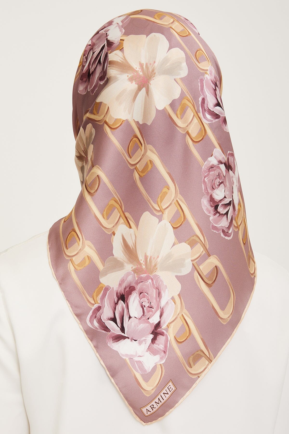 Armine Capella Floral Silk Scarf #10 Silk Hijabs,Armine Armine 