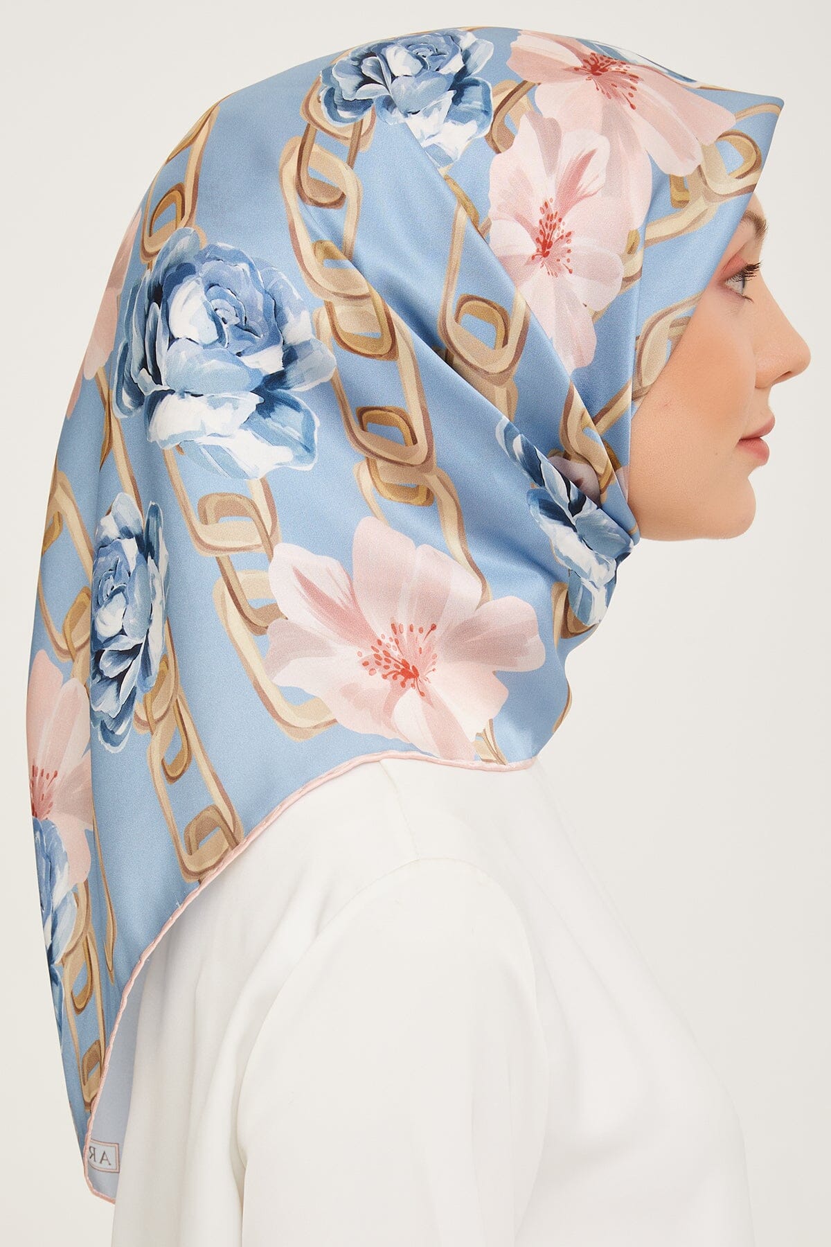 Armine Capella Floral Silk Scarf #6 Silk Hijabs,Armine Armine 