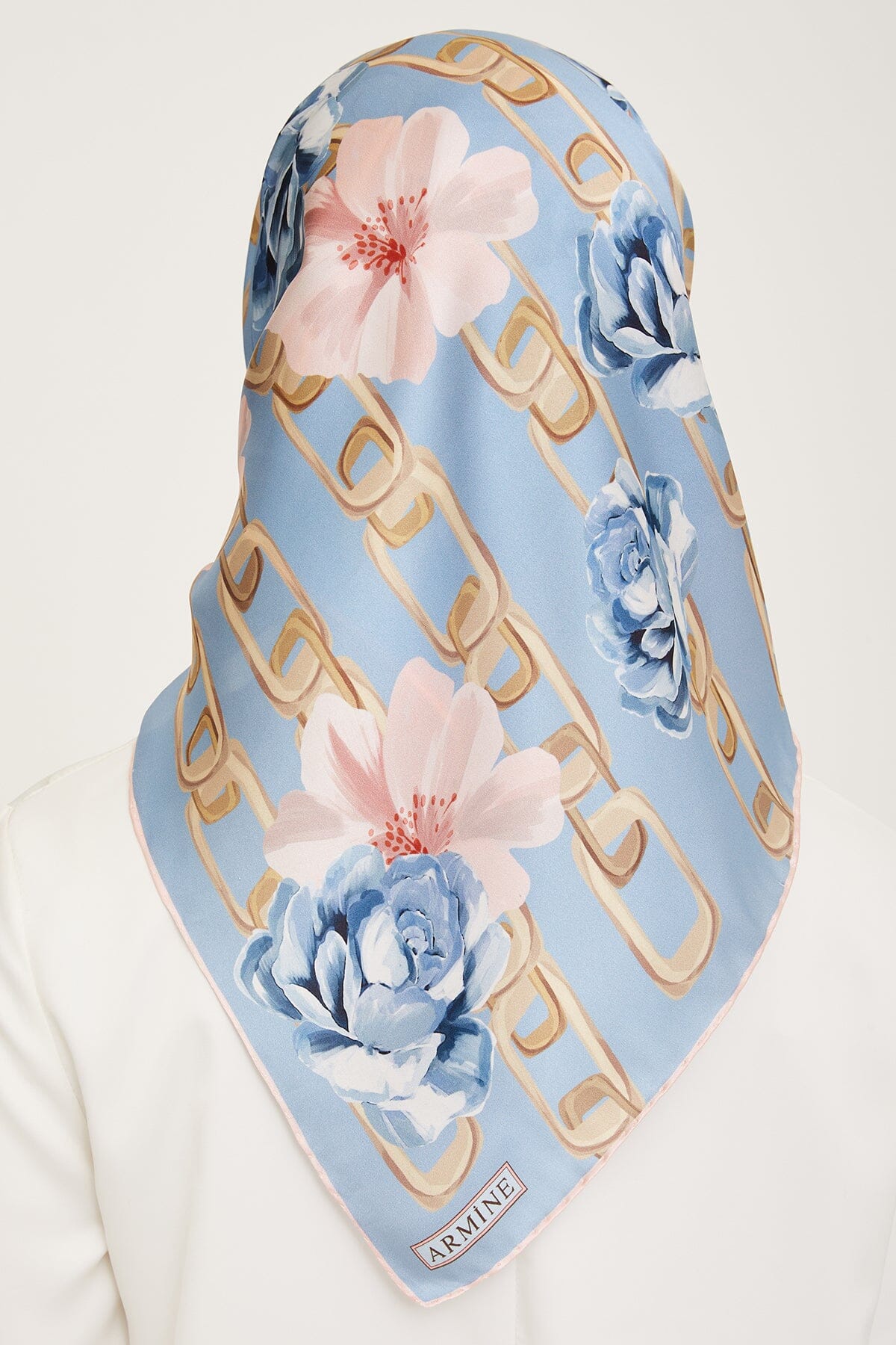 Armine Capella Floral Silk Scarf #6 Silk Hijabs,Armine Armine 