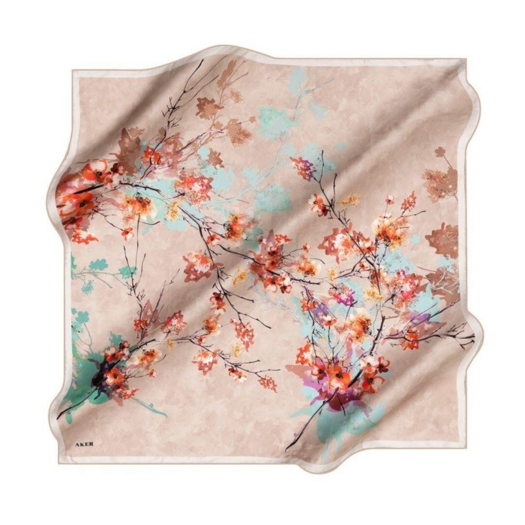 Aker Sakura Turkish Silk Scarf #31 Silk Hijabs,Aker,Silk Scarves Aker 