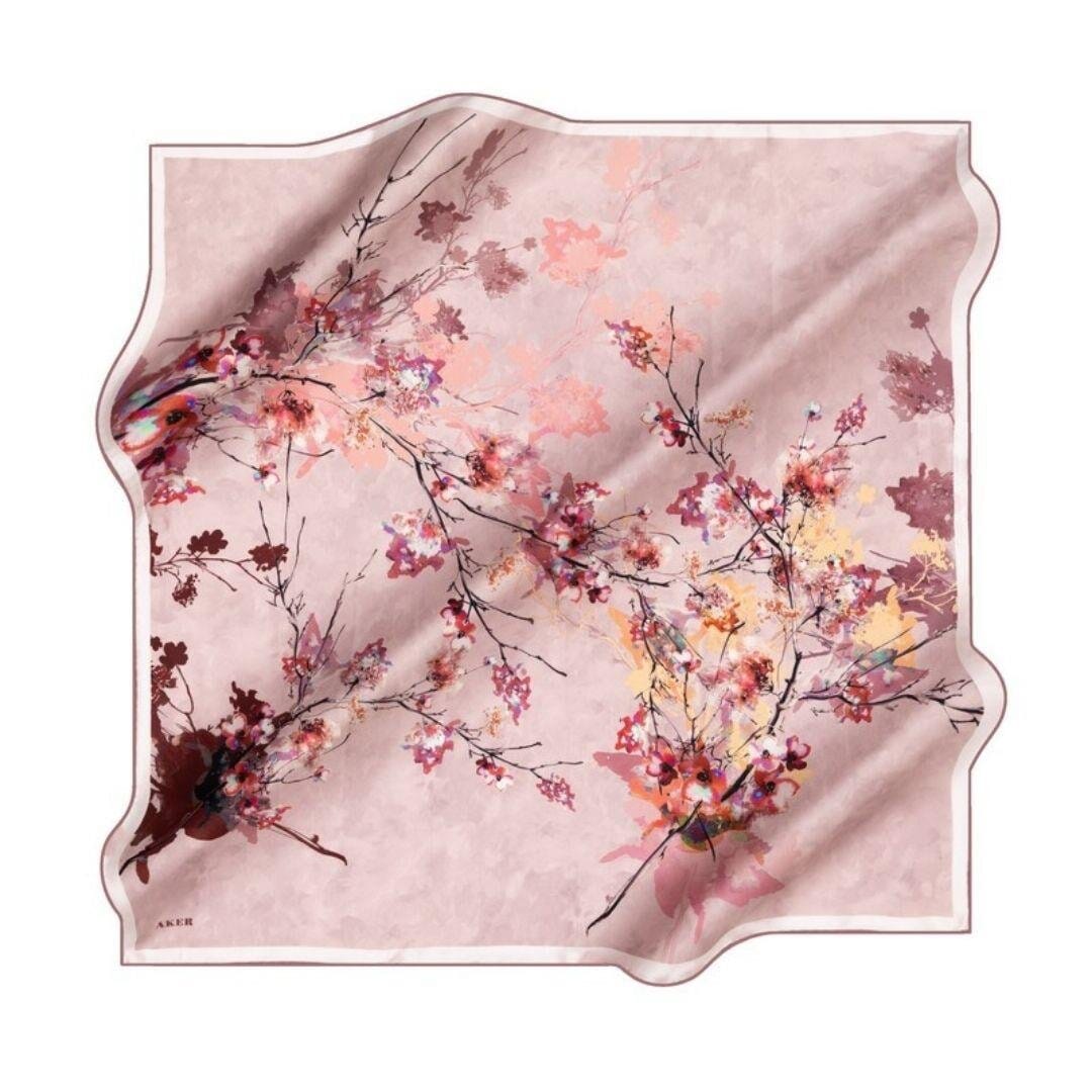 Aker Sakura Turkish Silk Scarf #91 Silk Hijabs,Aker,Silk Scarves Aker 