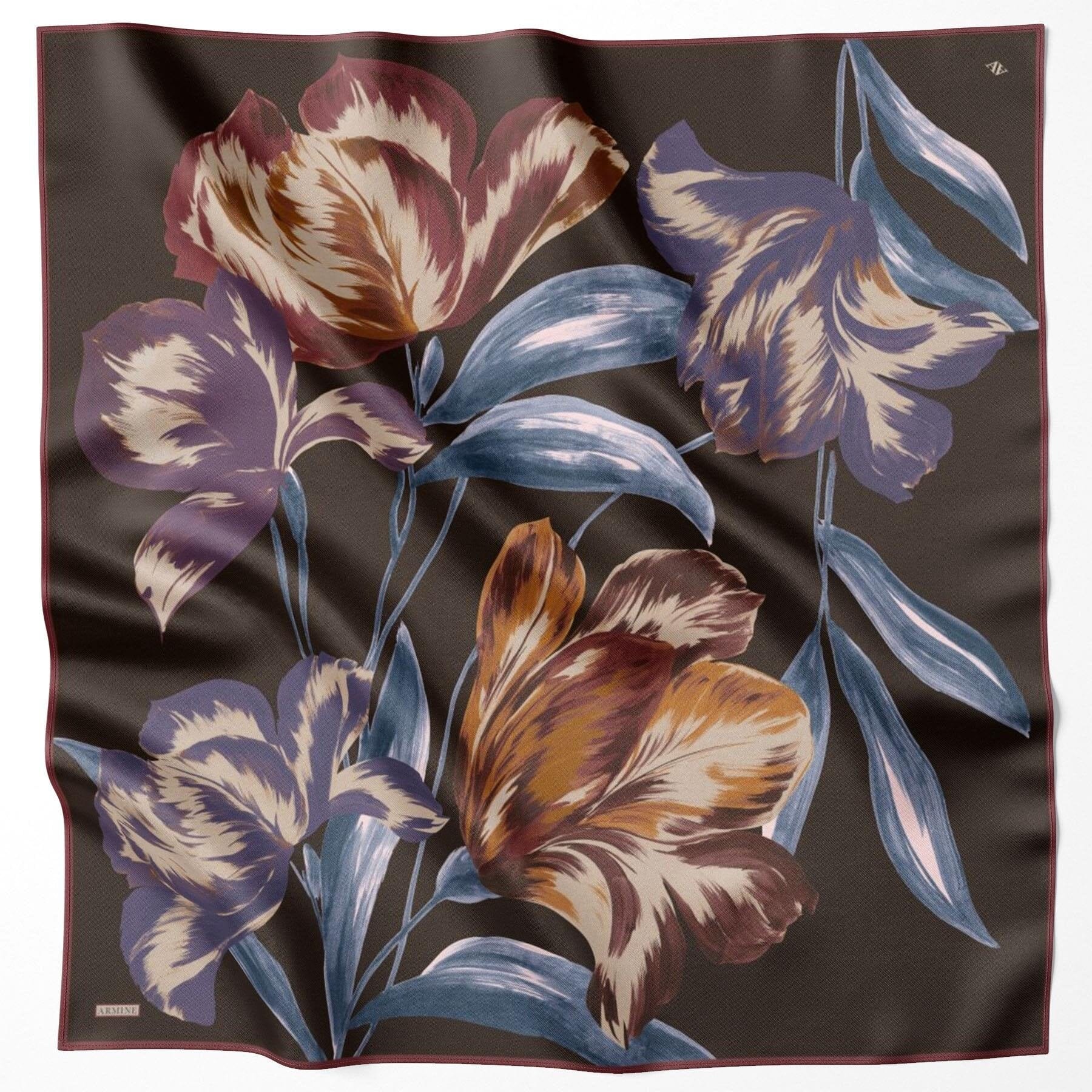 Armine Alara Floral Silk Scarf #31 Silk Hijabs,Armine Armine 