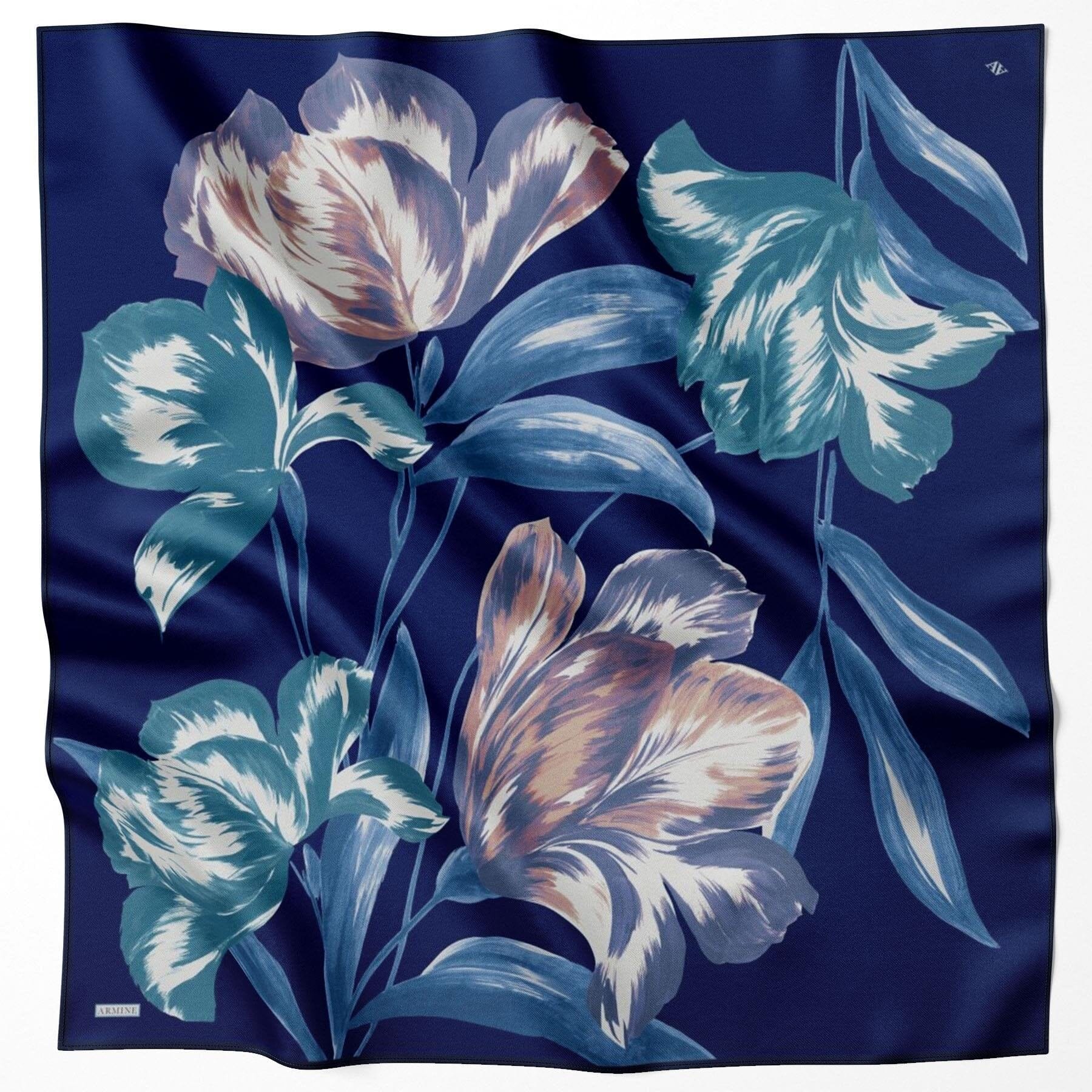 Armine Alara Floral Silk Scarf #32 Silk Hijabs,Armine Armine 