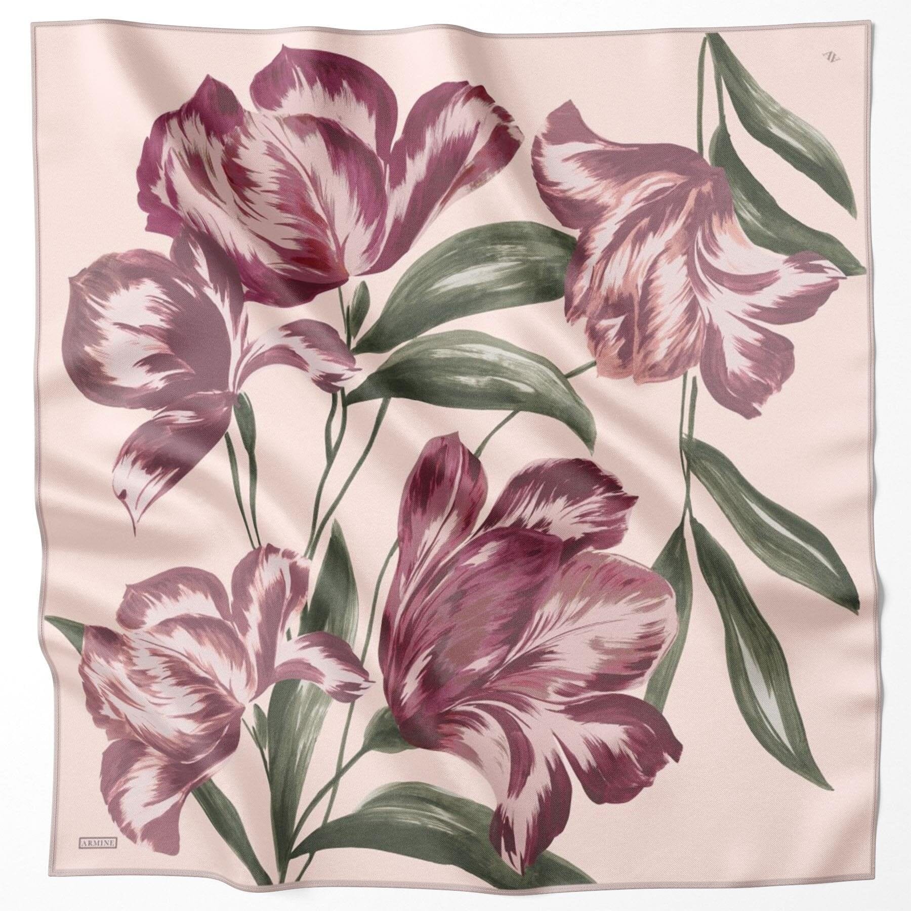 Armine Alara Floral Silk Scarf #33 Silk Hijabs,Armine Armine 