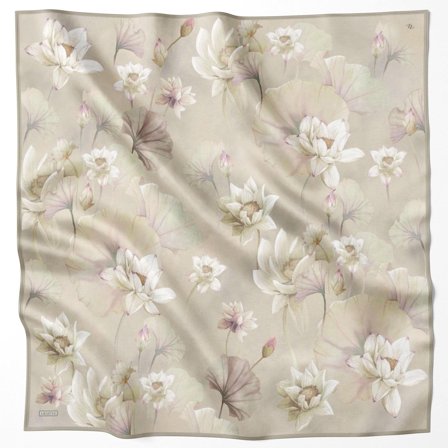 Armine Arsy Floral Silk Scarf #52 Silk Hijabs,Armine Armine 
