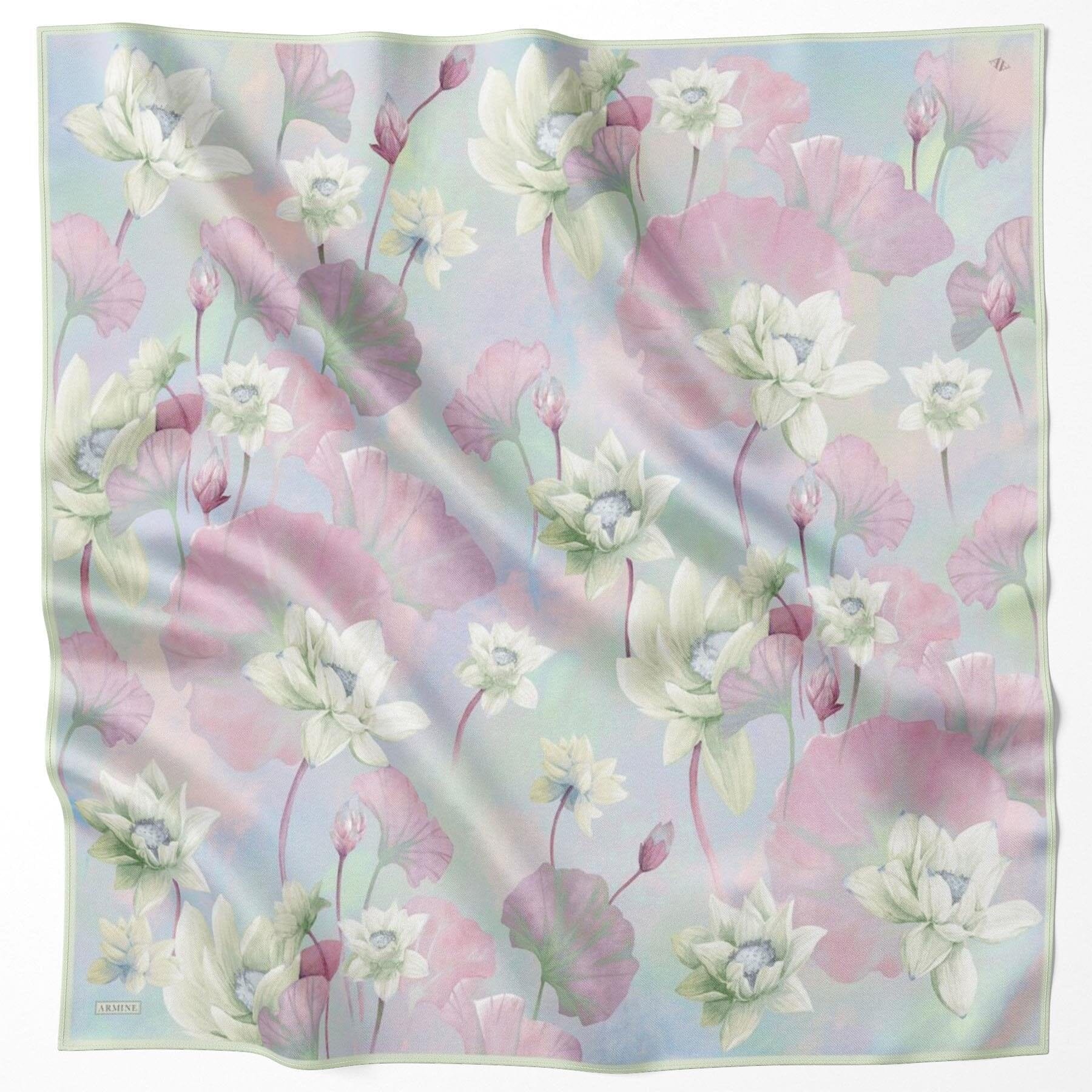 Armine Arsy Floral Silk Scarf #82 Silk Hijabs,Armine Armine 