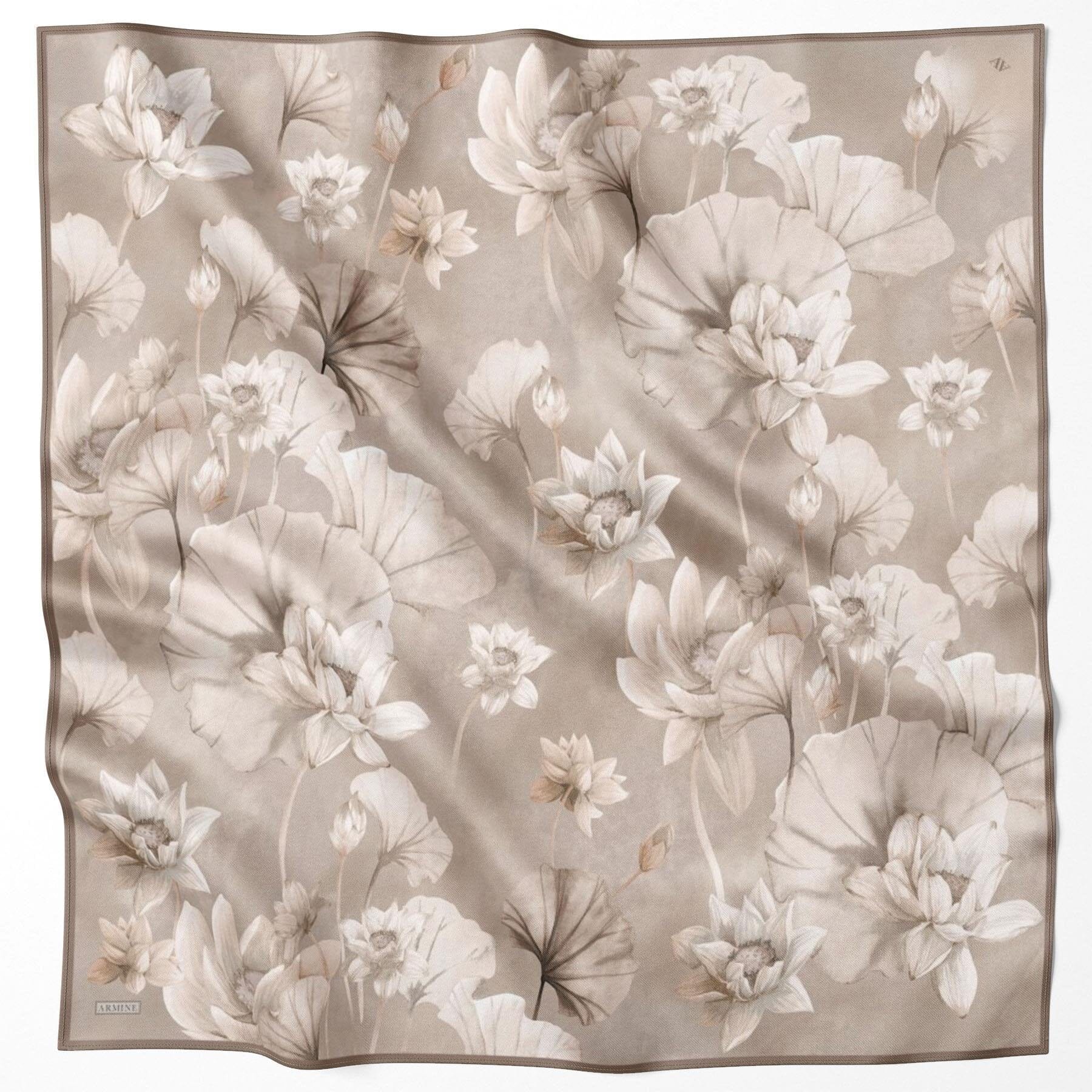 Armine Arsy Floral Silk Scarf #85 Silk Hijabs,Armine Armine 