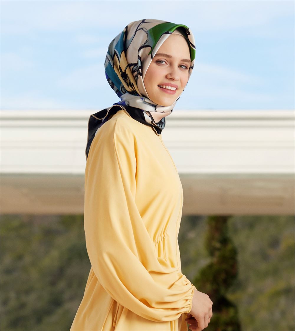 Armine Arty Floral Silk Scarf #52 Silk Hijabs,Armine Armine 