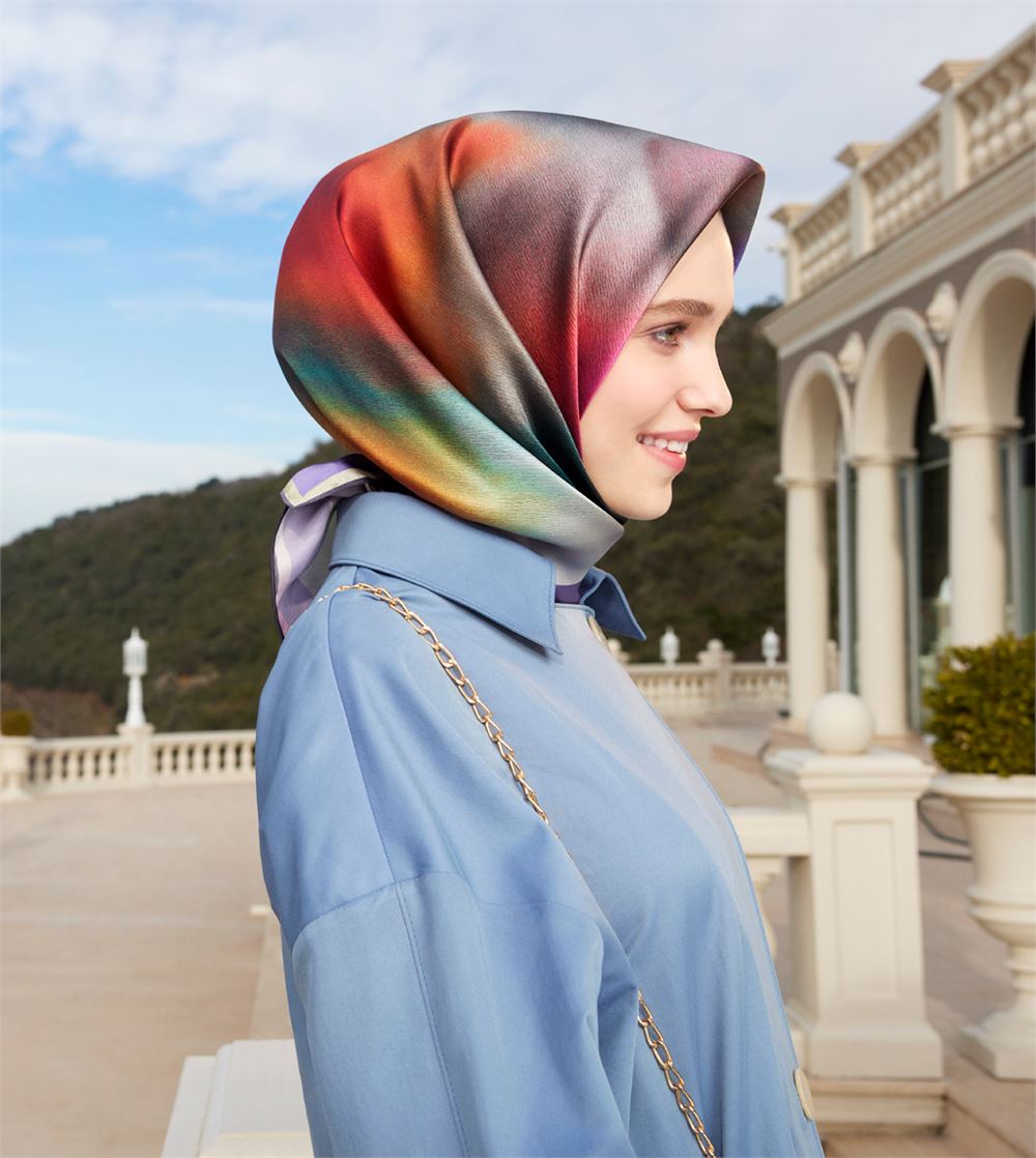 Armine Aurora Square Silk Scarf #2 Silk Hijabs,Armine Armine 
