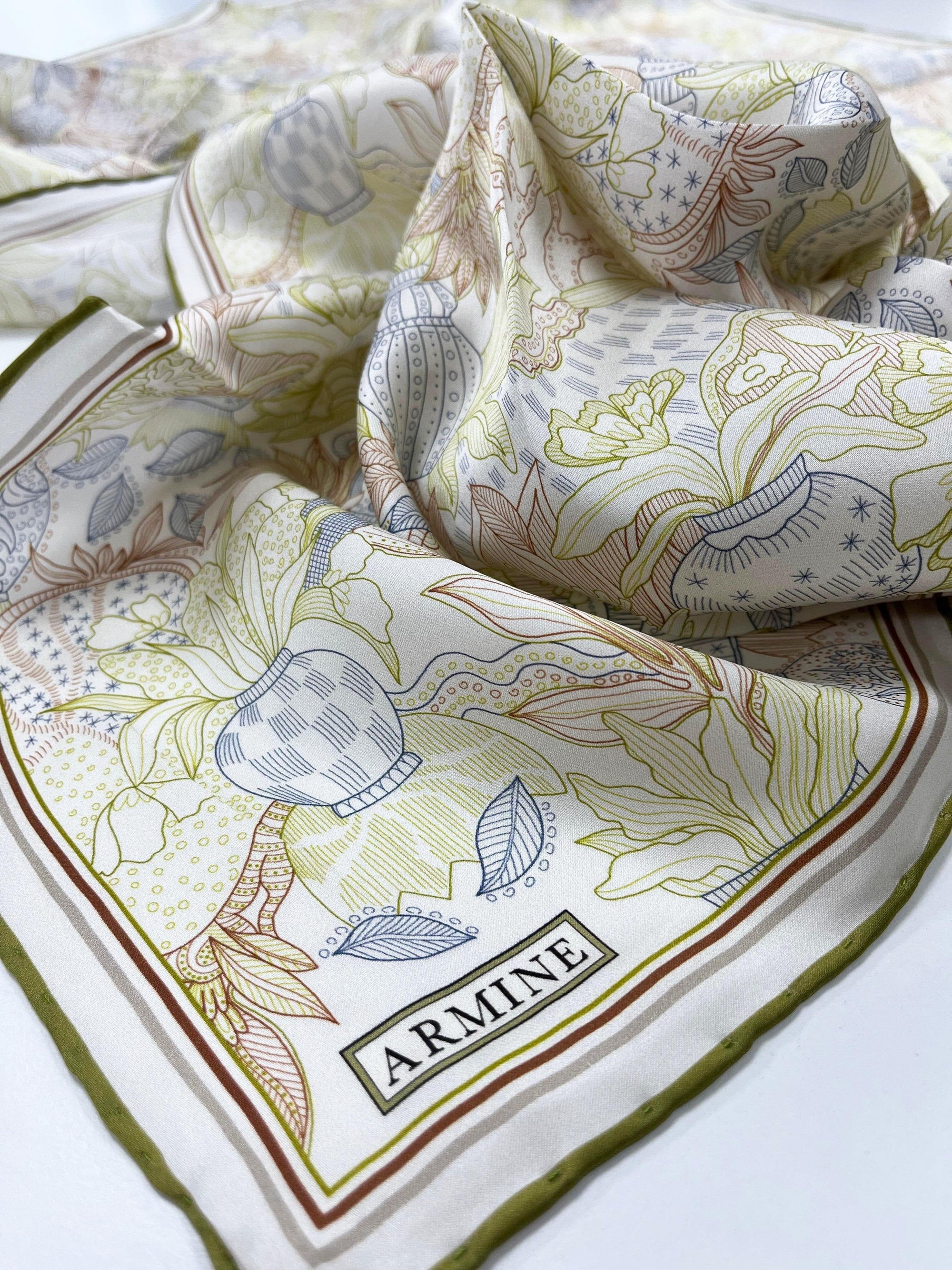 Armine Aylin Turkish Silk Scarf #53 Silk Hijabs,Armine Armine 