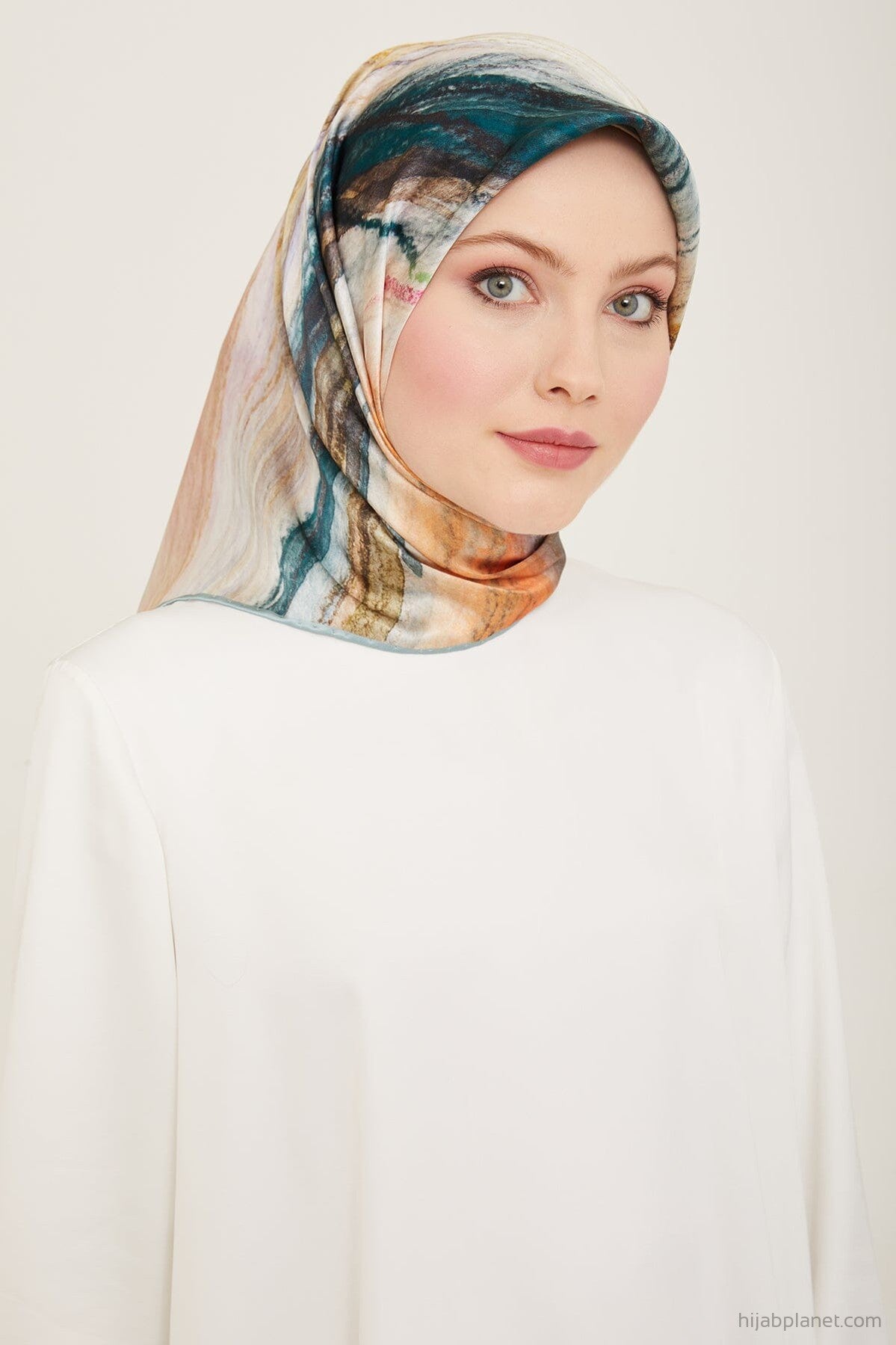 Armine Debussy Abstract Silk Scarf #34 Silk Hijabs,Armine Armine 