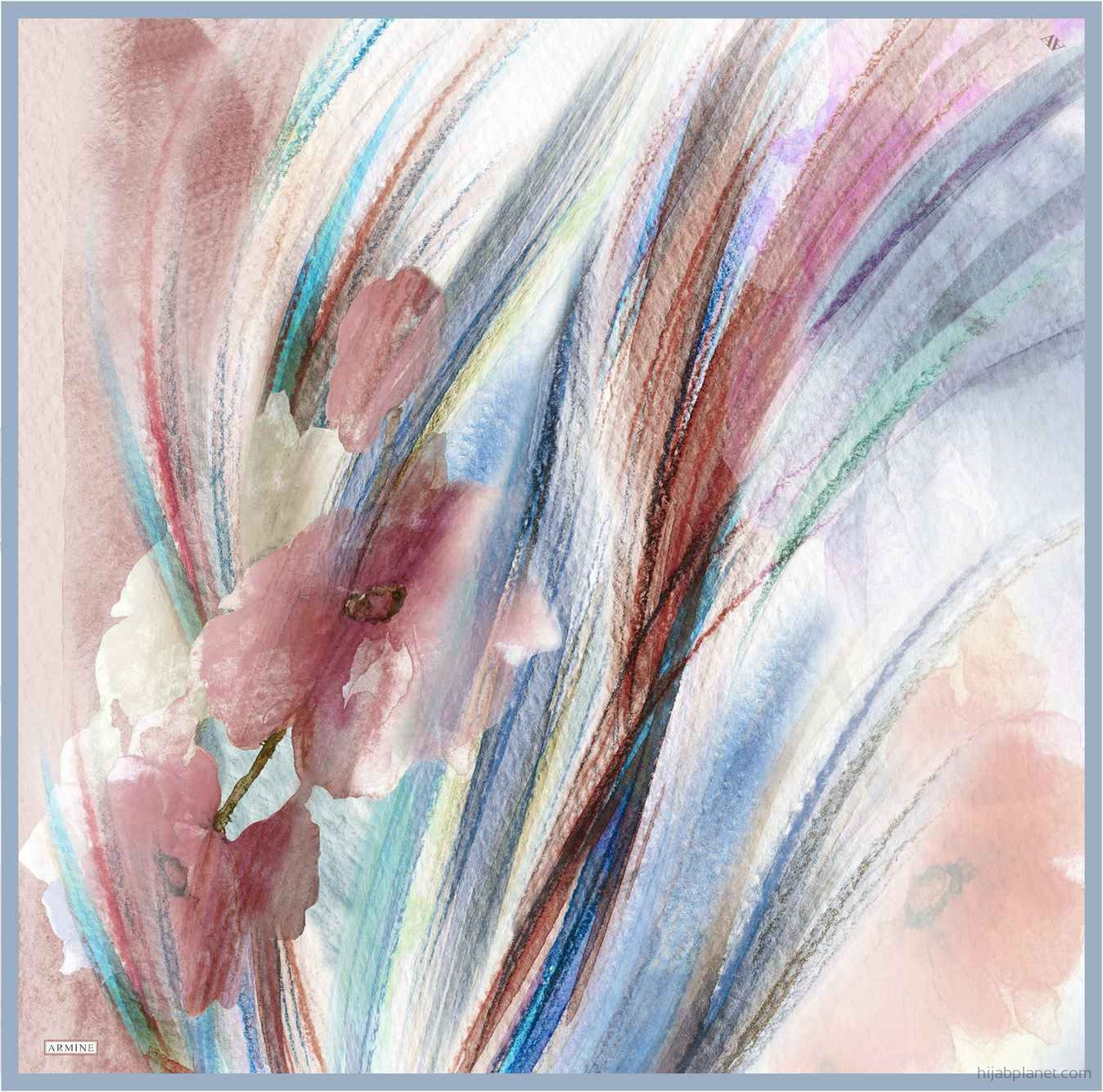 Armine Debussy Abstract Silk Scarf 