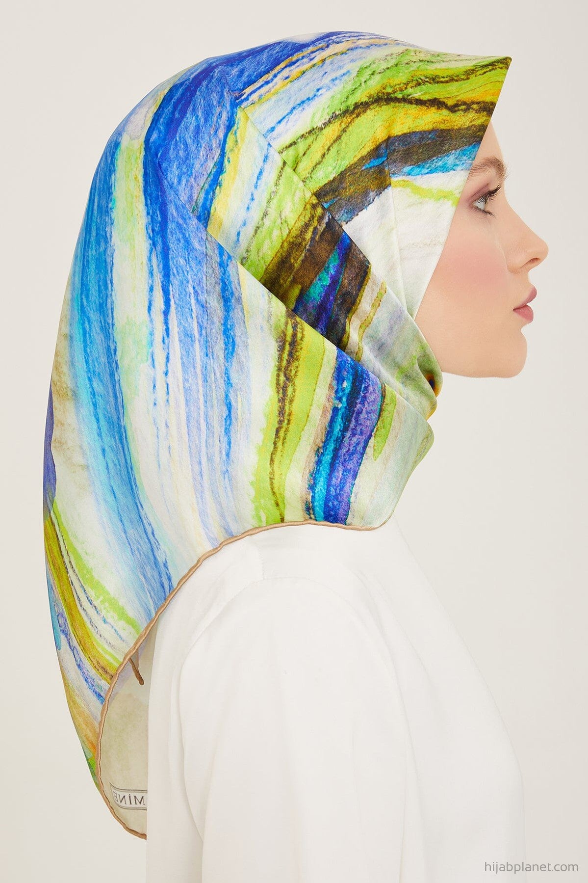 Armine Debussy Abstract Silk Scarf #83 Silk Hijabs,Armine Armine 