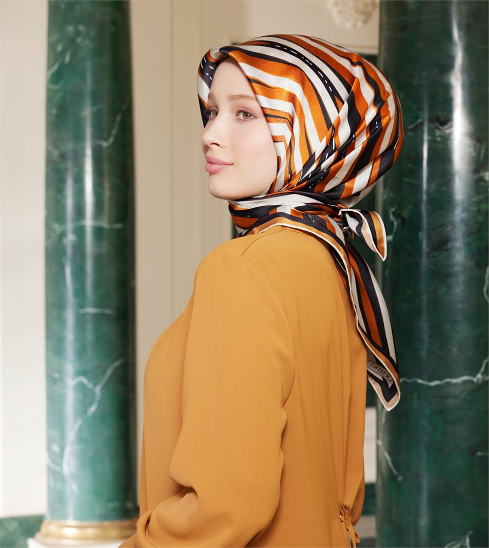 Armine Disco Silk Twill Scarf #50 Silk Hijabs,Armine Armine 