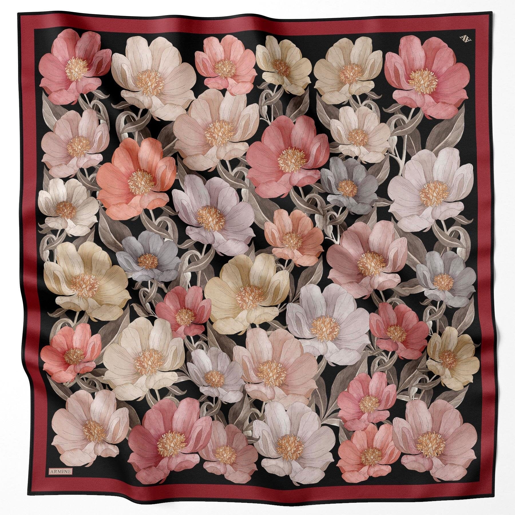 Armine Florenza Turkish Silk Scarf #32 Silk Hijabs,Armine Armine 