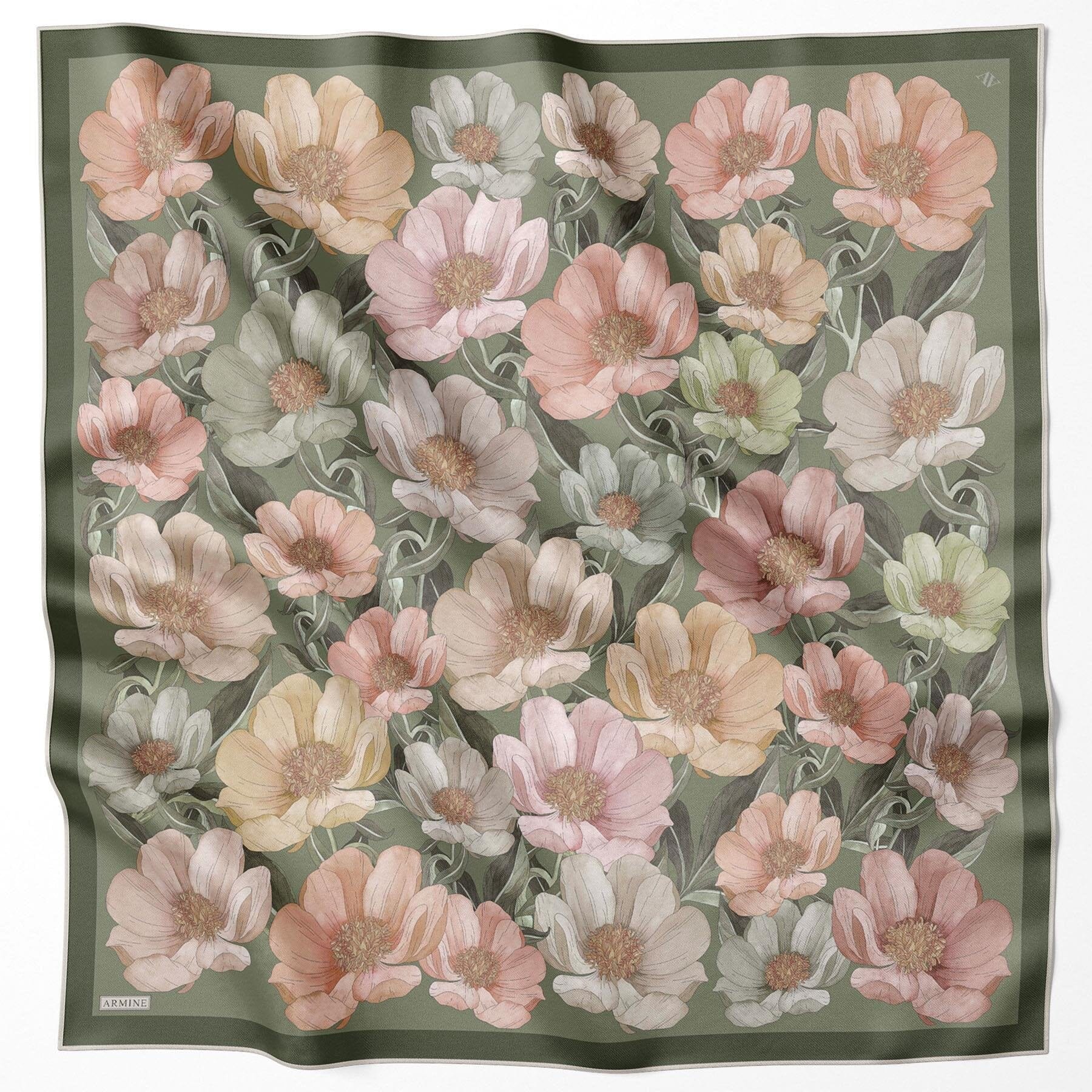 Armine Florenza Turkish Silk Scarf #80 Silk Hijabs,Armine Armine 