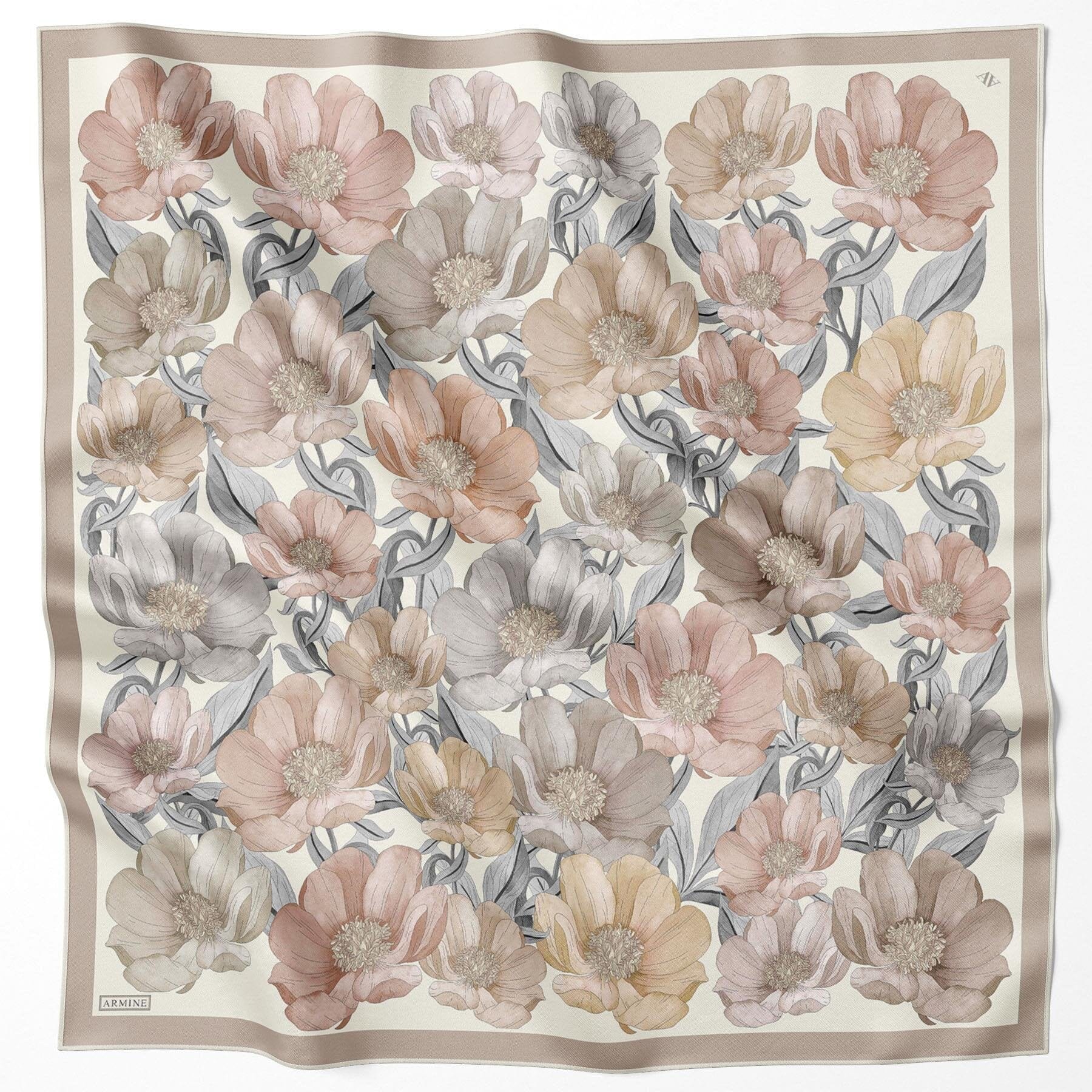 Armine Florenza Turkish Silk Scarf #81 Silk Hijabs,Armine Armine 