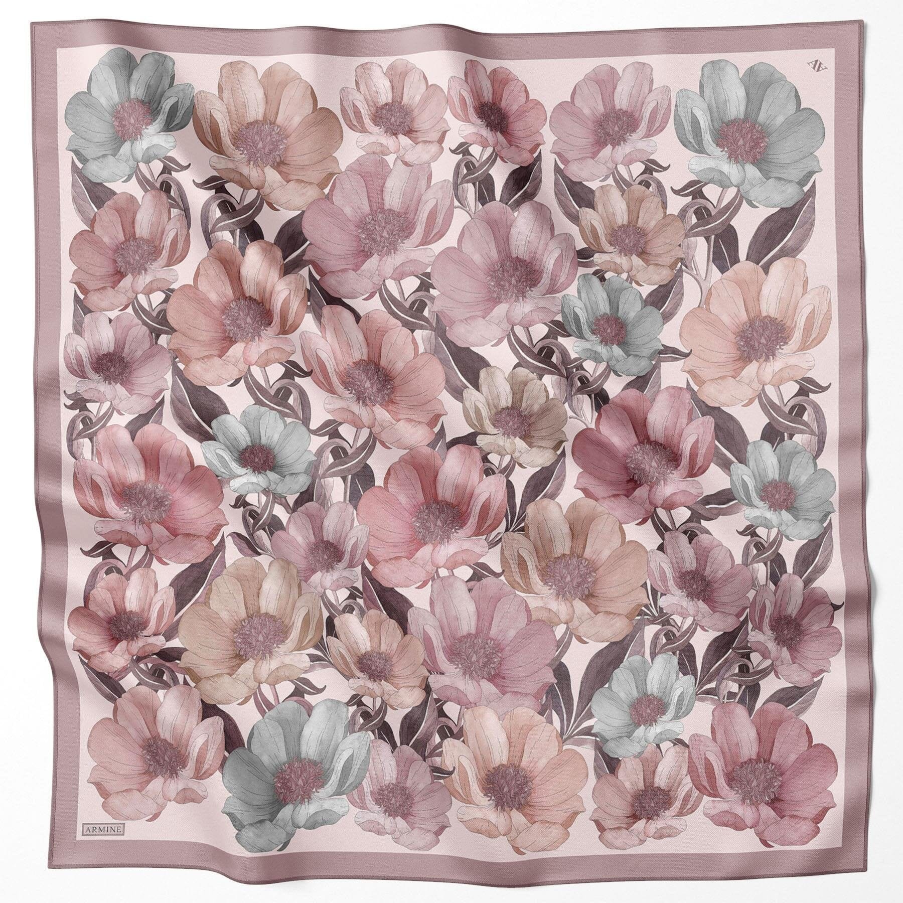 Armine Florenza Turkish Silk Scarf #82 Silk Hijabs,Armine Armine 