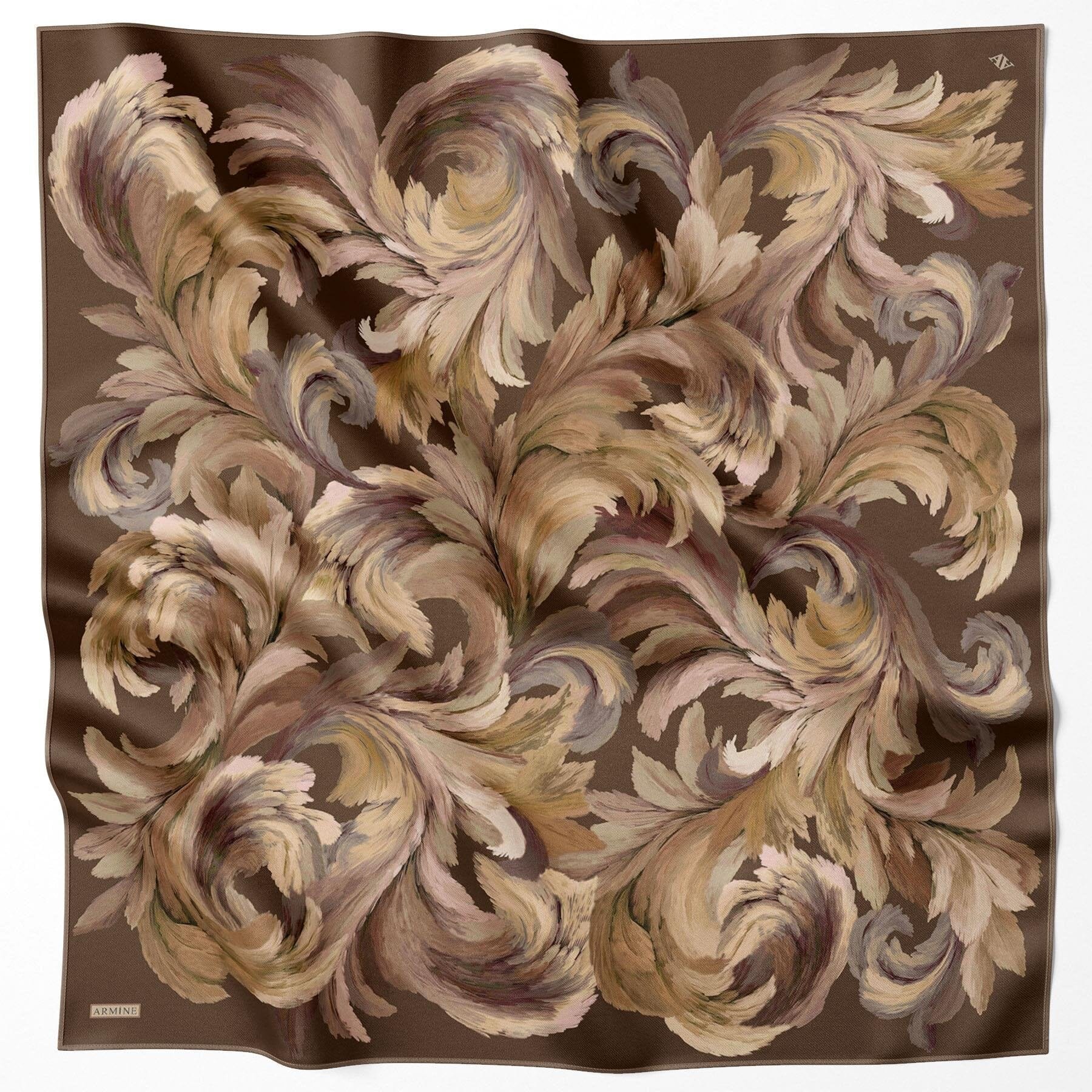 Armine Flowing Feather Silk Scarf #32 Silk Hijabs,Armine Armine 