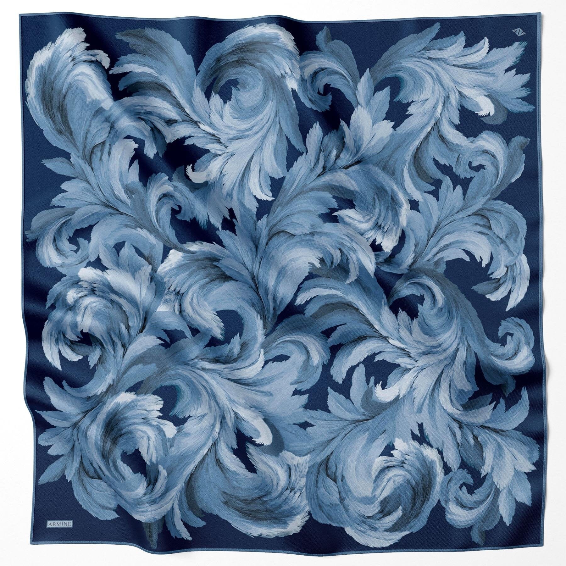 Armine Flowing Feather Silk Scarf #54 Silk Hijabs,Armine Armine 