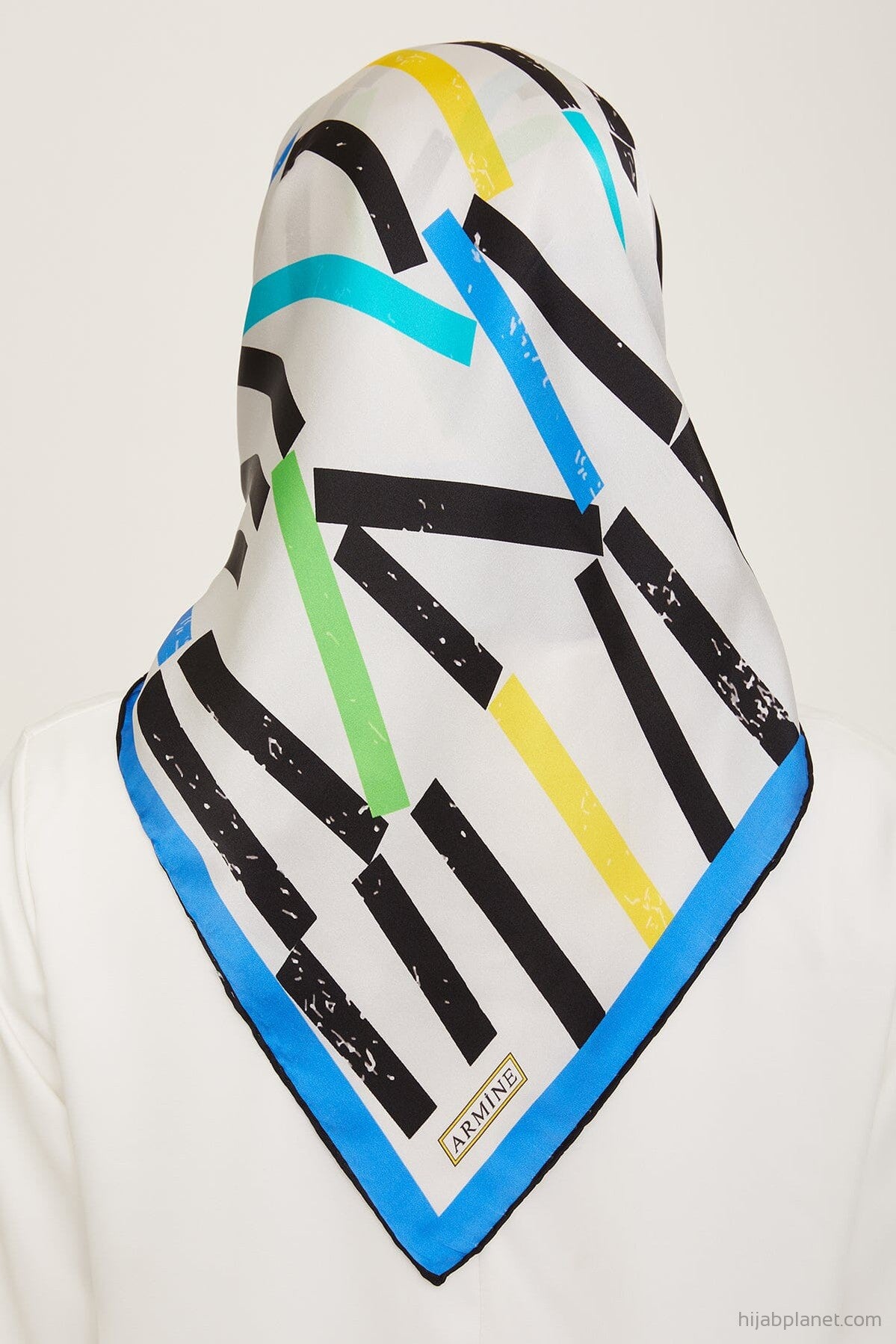 Armine Geometric Silk Scarf #1 Silk Hijabs,Armine Armine 