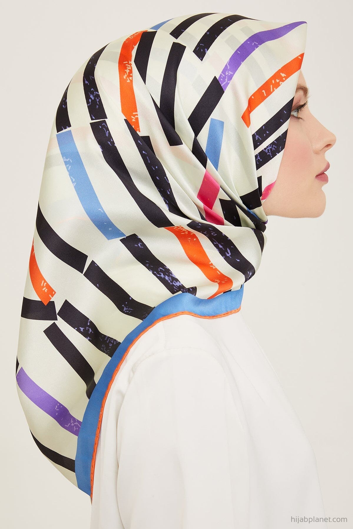 Armine Geometric Silk Scarf #32 Silk Hijabs,Armine Armine 