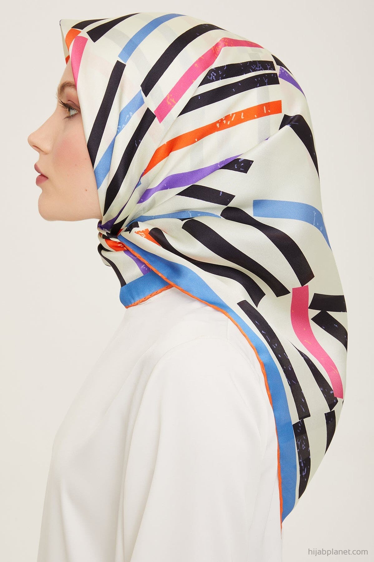 Armine Geometric Silk Scarf #32 Silk Hijabs,Armine Armine 