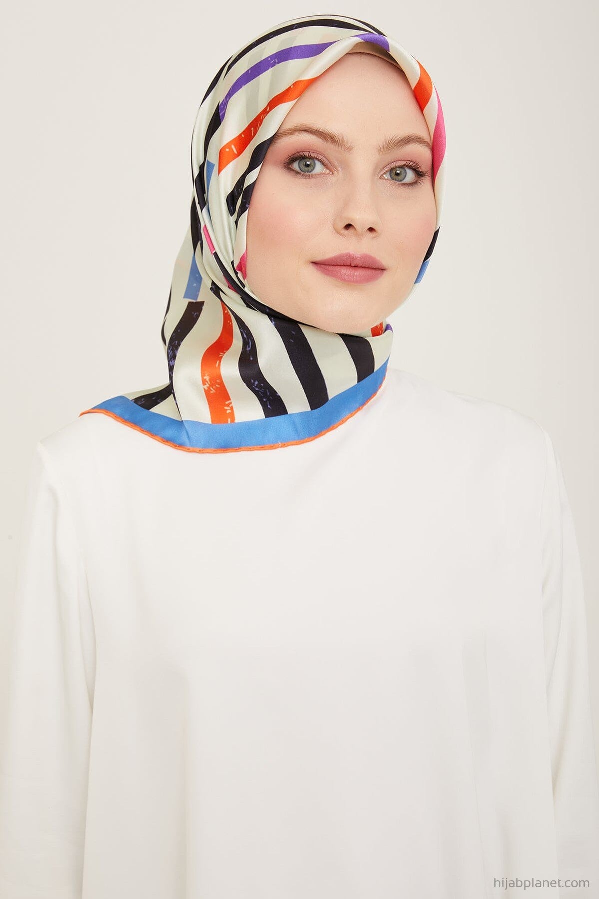 Armine Geometric Silk Scarf #32 Silk Hijabs,Armine Armine 