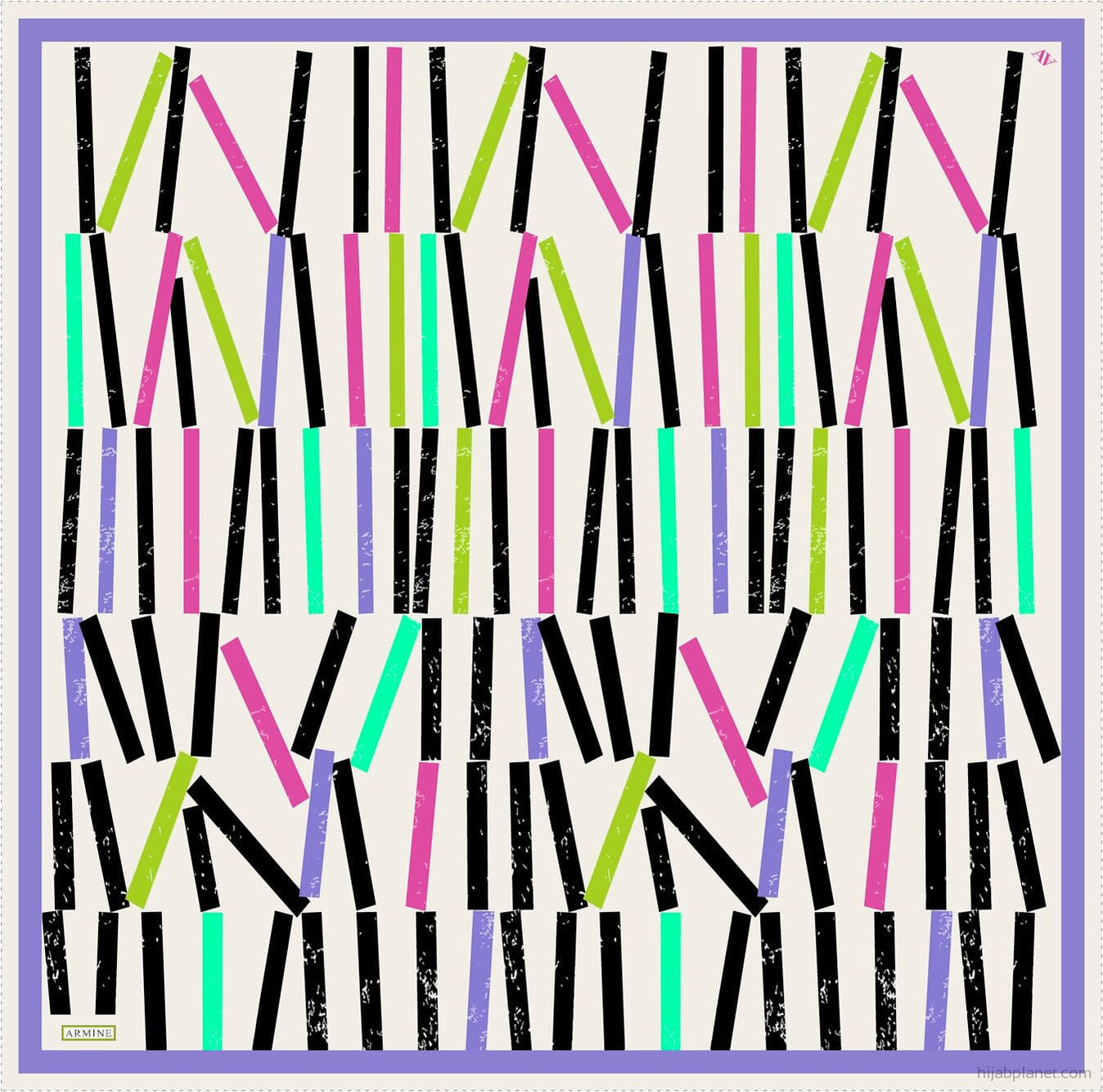 Armine Geometric Silk Scarf #4 Silk Hijabs,Armine Armine 