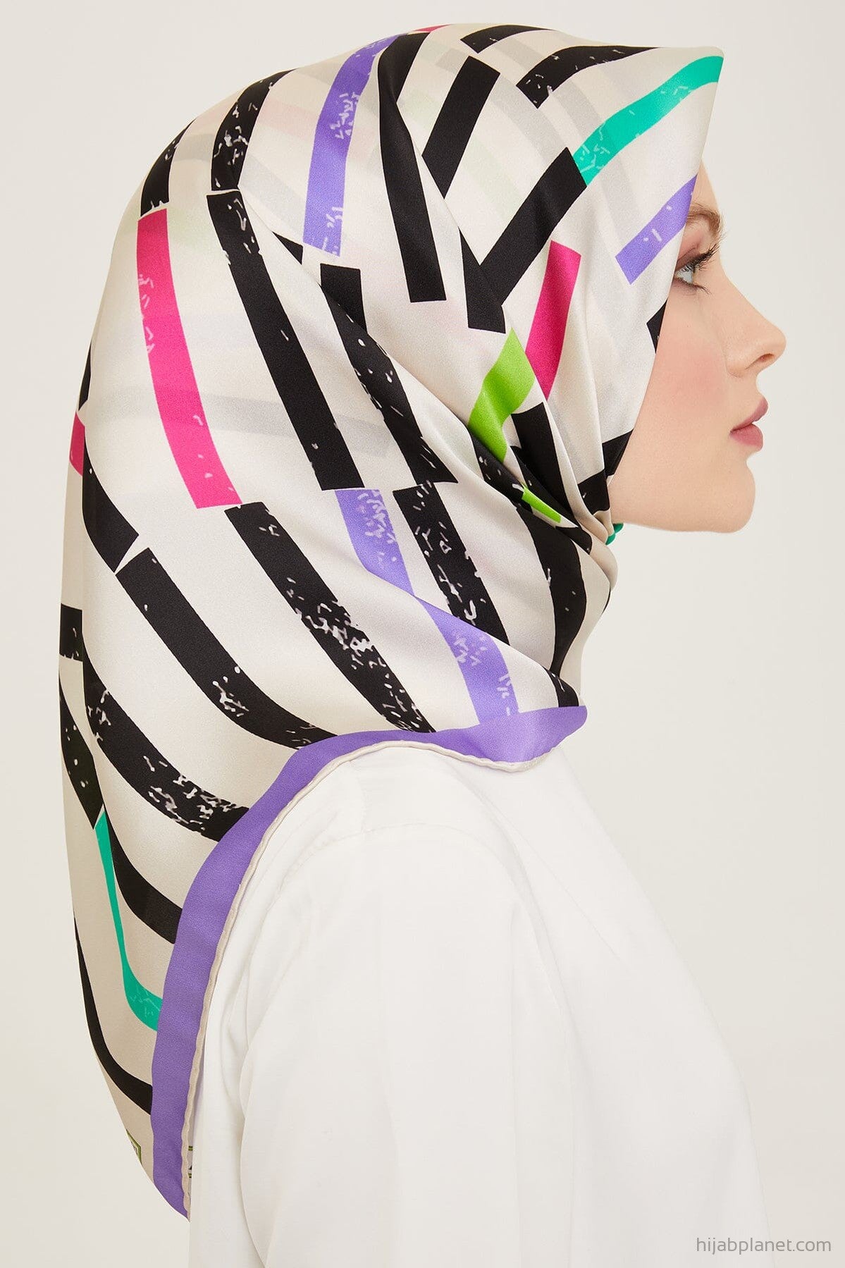 Armine Geometric Silk Scarf #4 Silk Hijabs,Armine Armine 