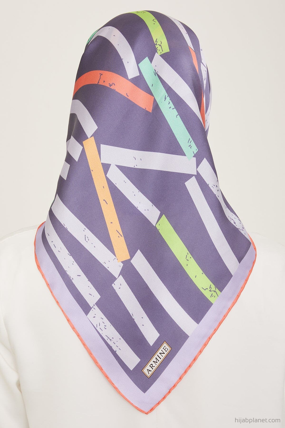 Armine Geometric Silk Scarf #61 Silk Hijabs,Armine Armine 