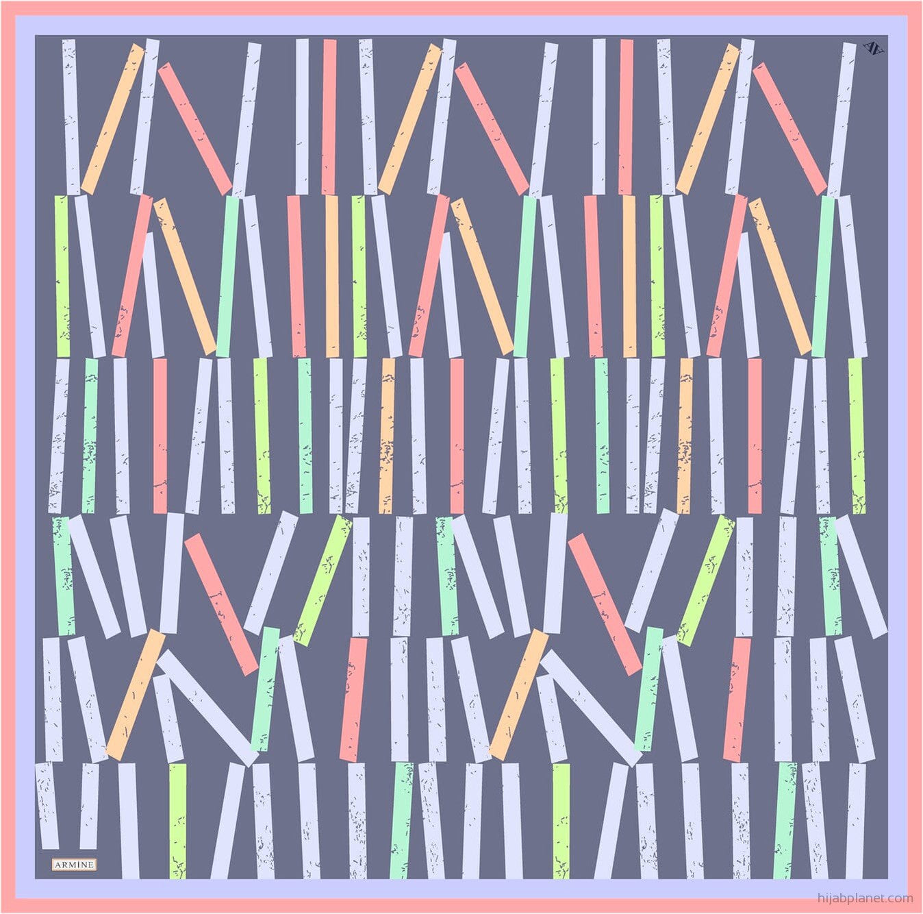 Armine Geometric Silk Scarf #61 Silk Hijabs,Armine Armine 