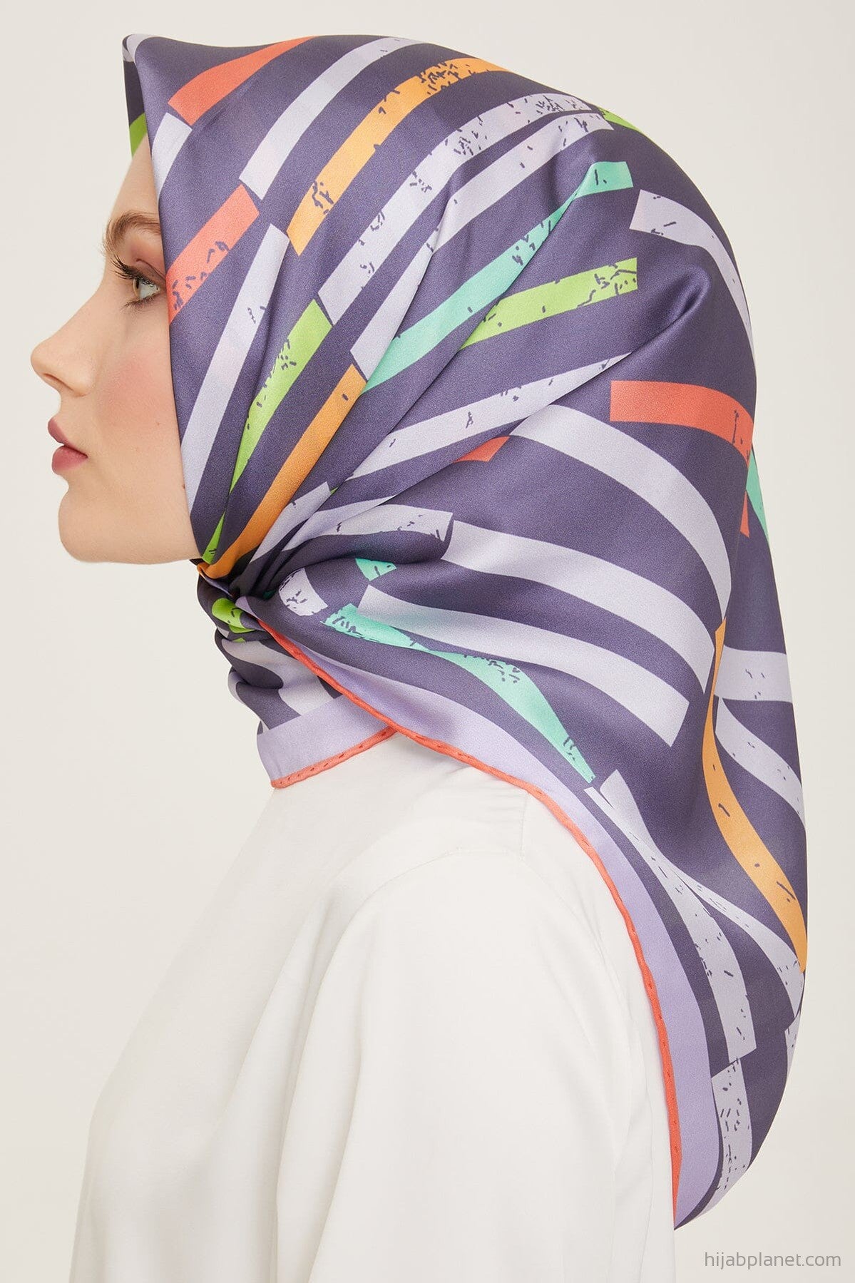 Armine Geometric Silk Scarf #61 Silk Hijabs,Armine Armine 