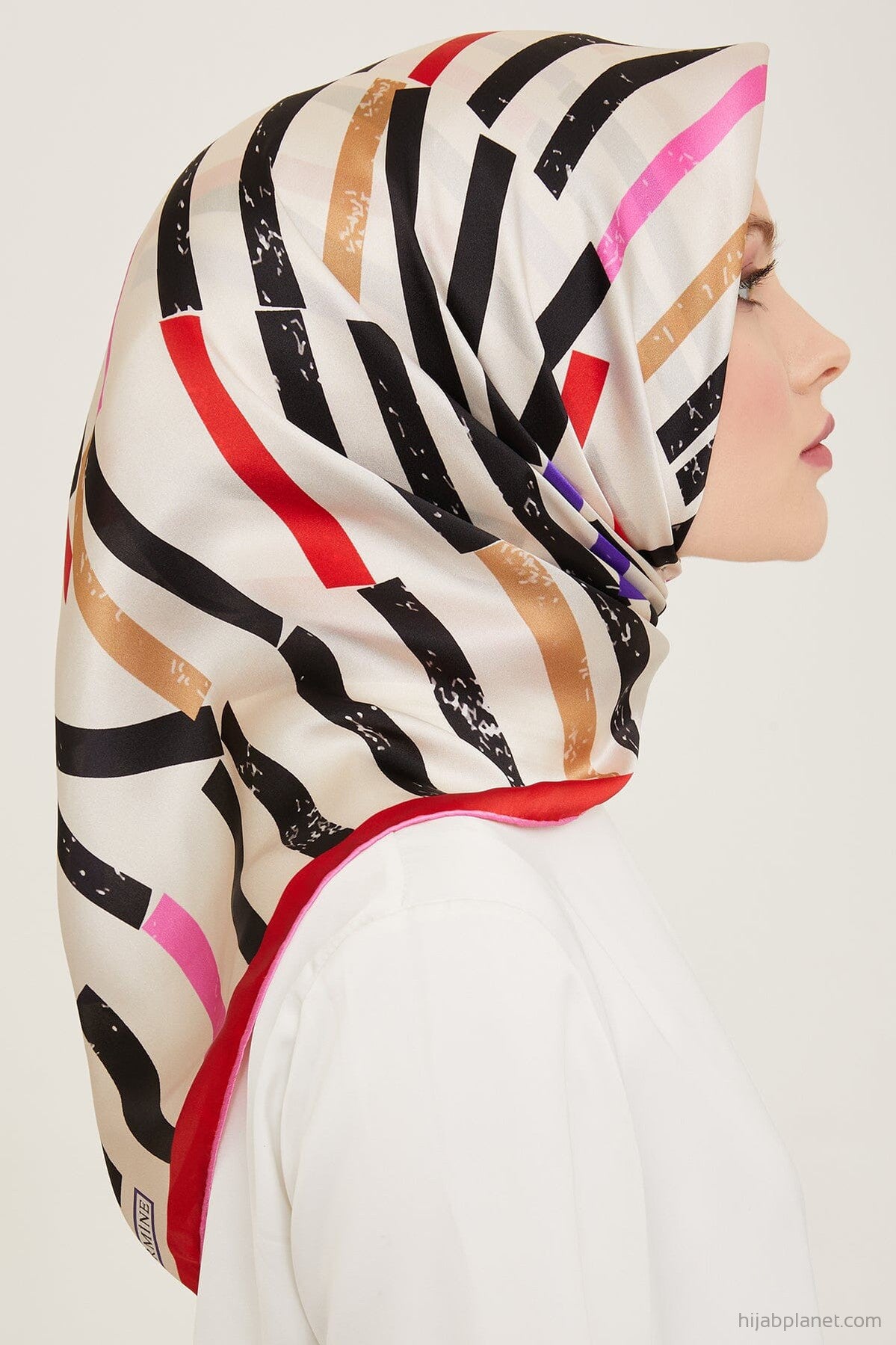 Armine Geometric Silk Scarf #8 Silk Hijabs,Armine Armine 