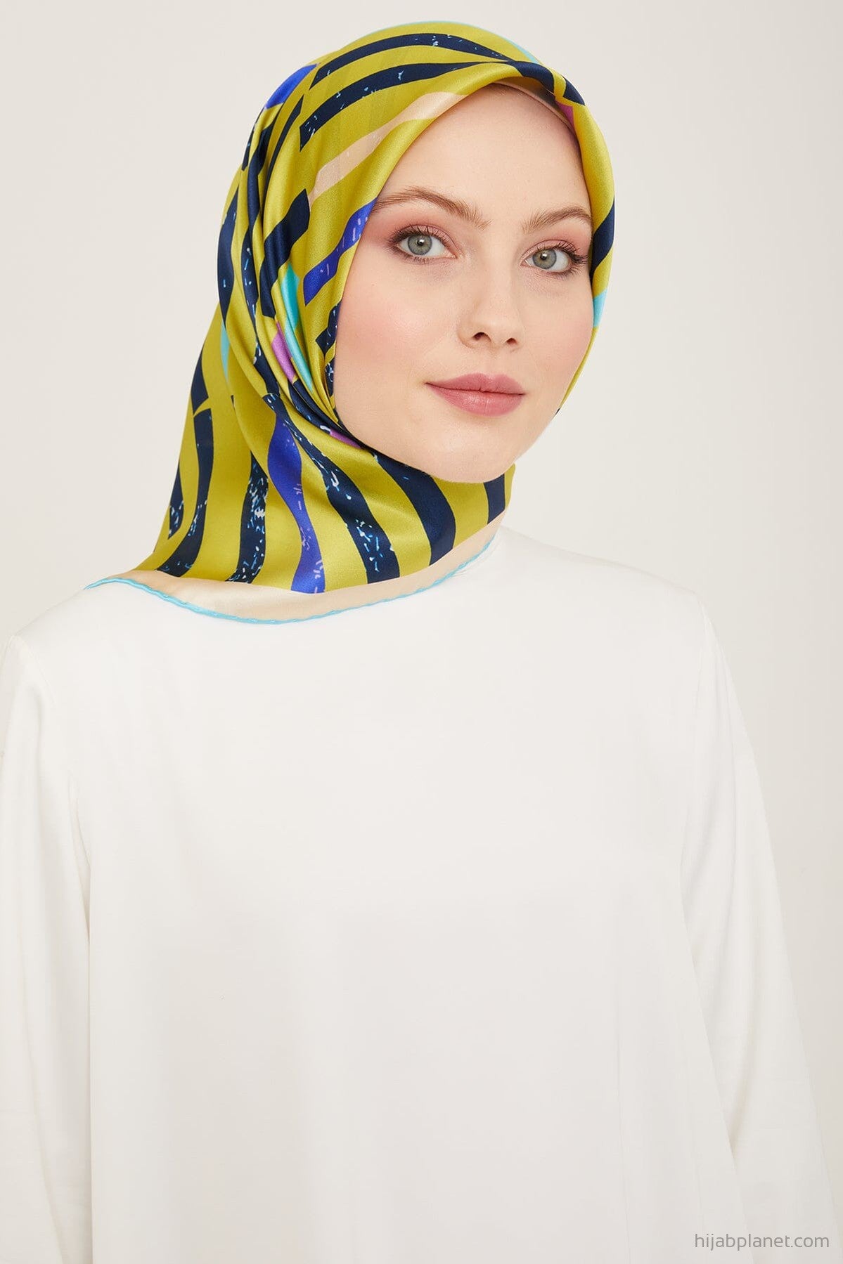 Armine Geometric Silk Scarf #81 Silk Hijabs,Armine Armine 