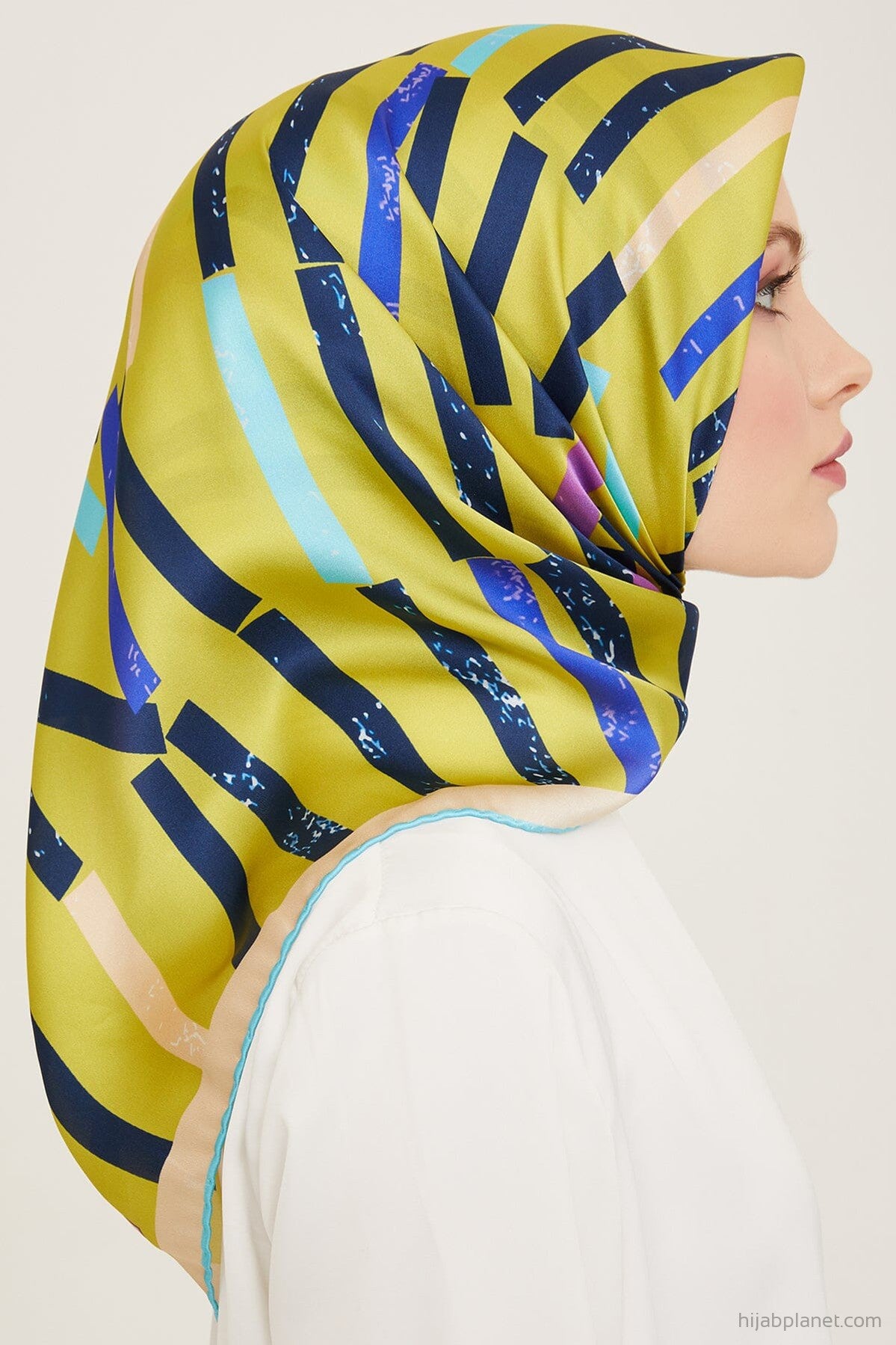 Armine Geometric Silk Scarf #81 Silk Hijabs,Armine Armine 