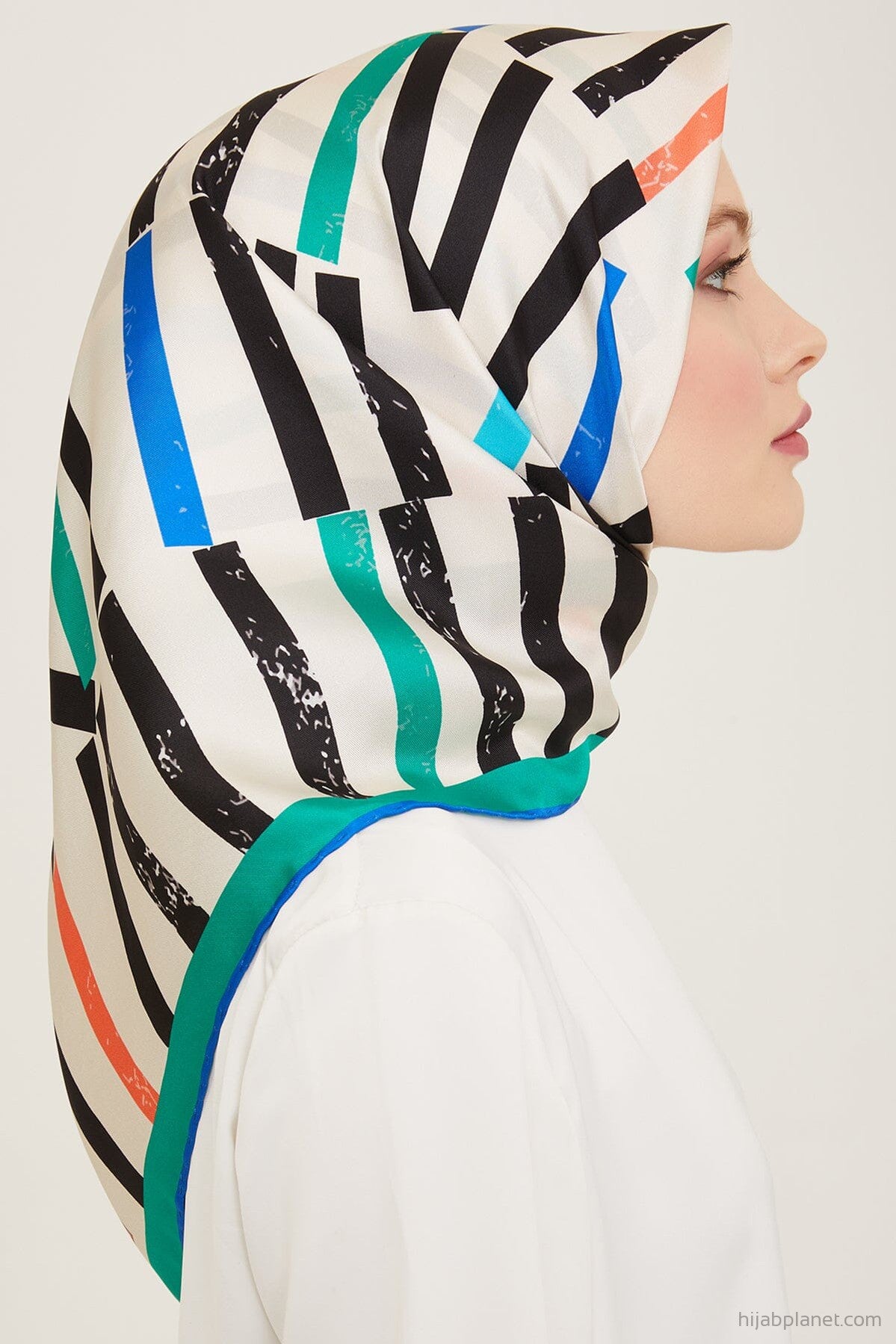 Armine Geometric Silk Scarf #82 Silk Hijabs,Armine Armine 