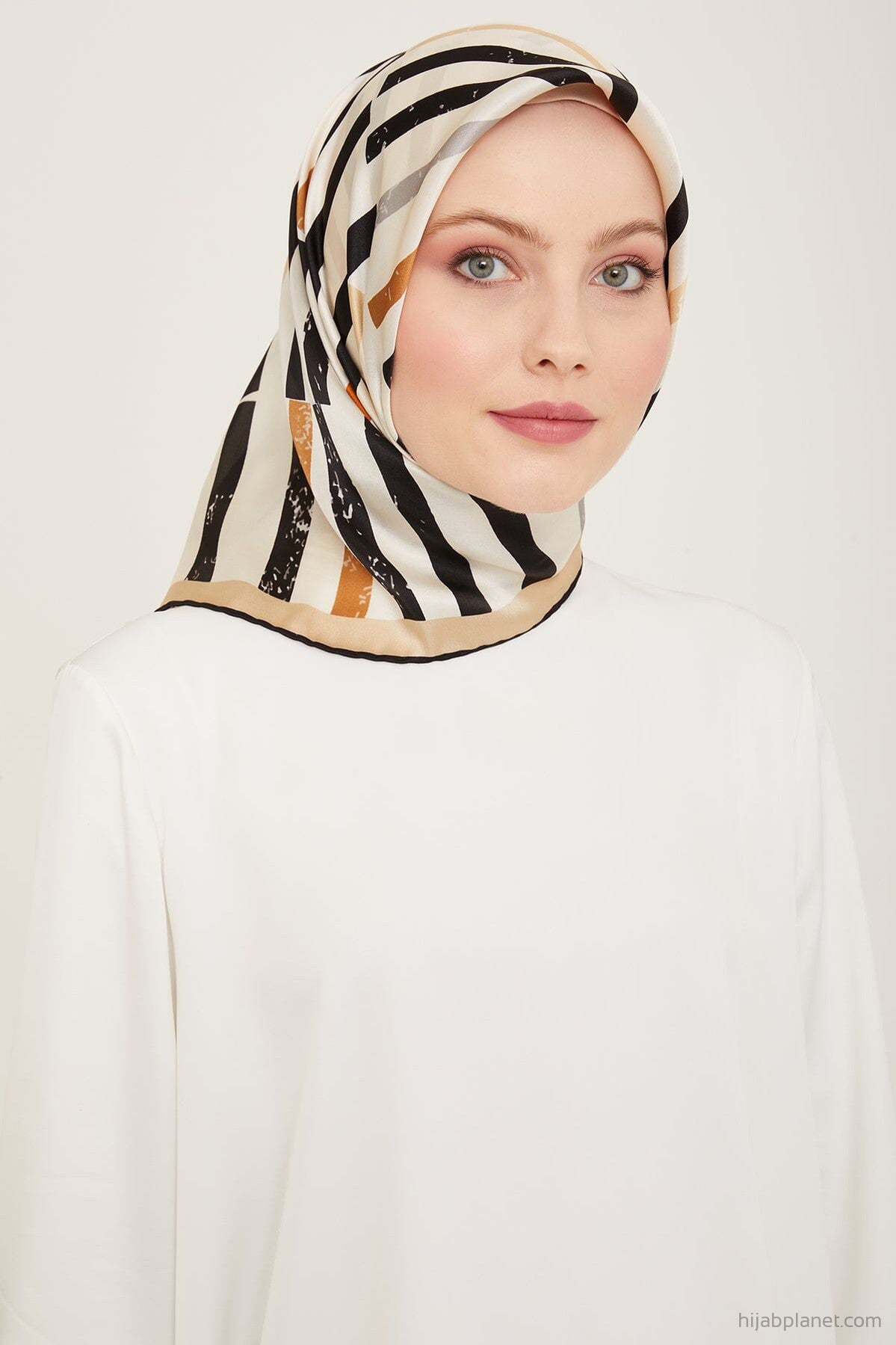 Armine Geometric Silk Scarf #84 Silk Hijabs,Armine Armine 
