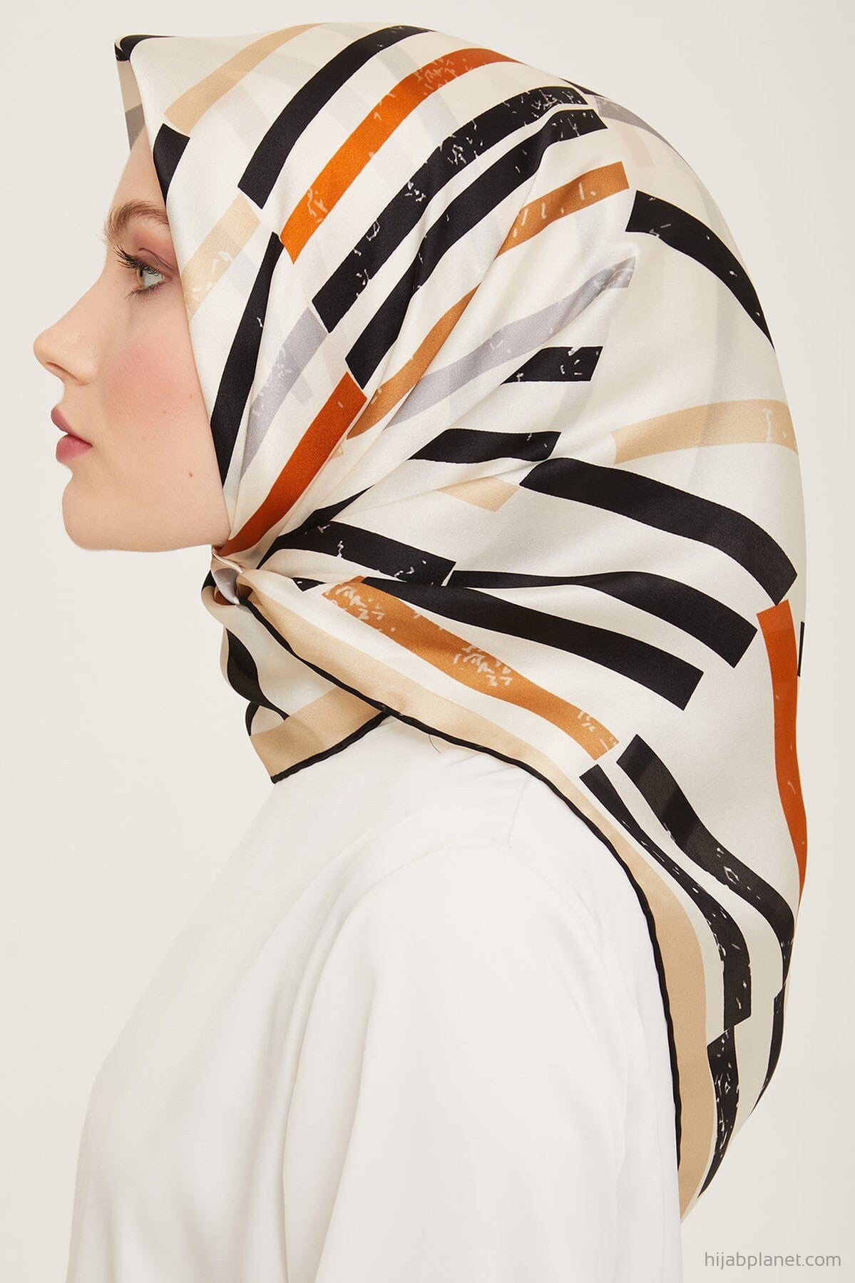 Armine Geometric Silk Scarf #84 Silk Hijabs,Armine Armine 