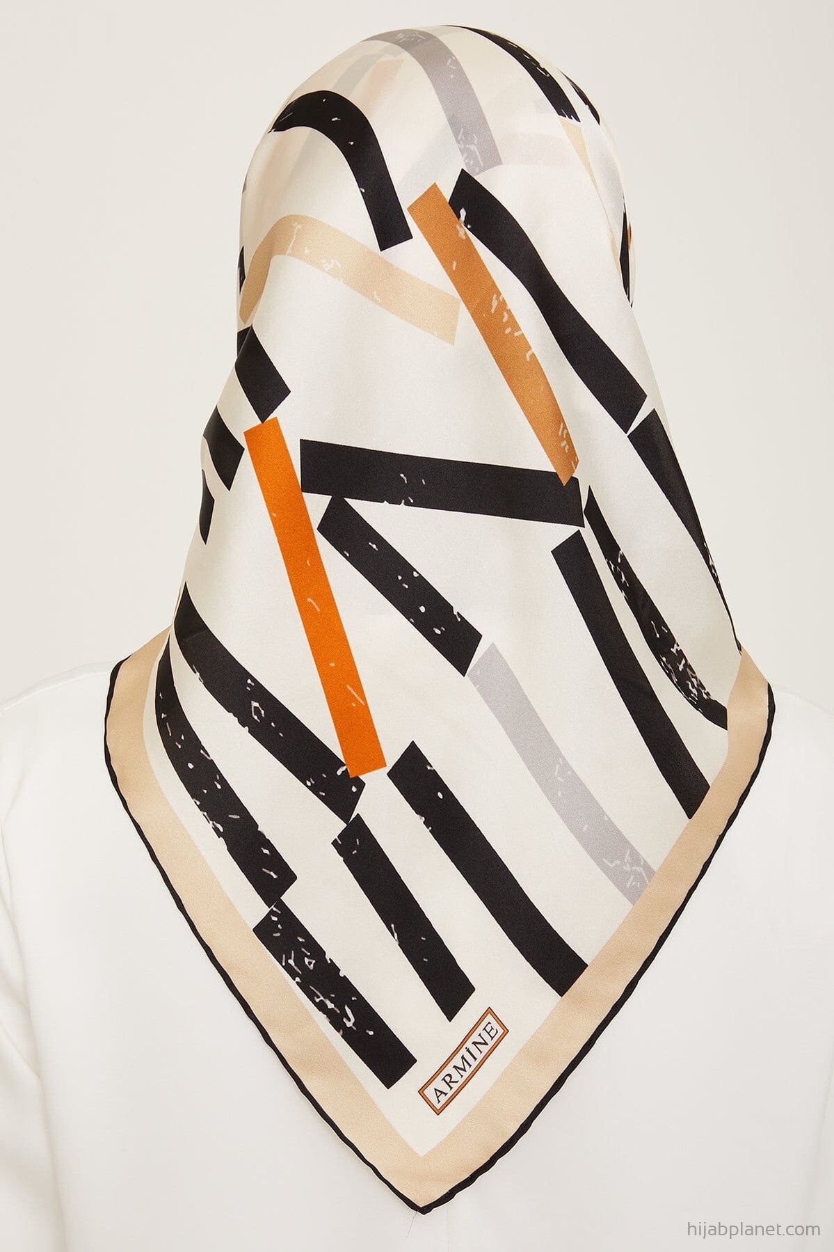 Armine Geometric Silk Scarf #84 Silk Hijabs,Armine Armine 