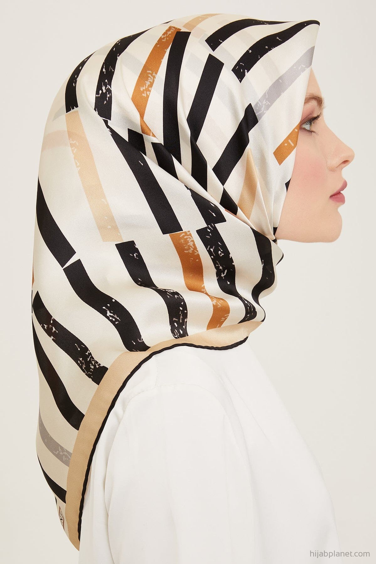 Armine Geometric Silk Scarf #84 Silk Hijabs,Armine Armine 