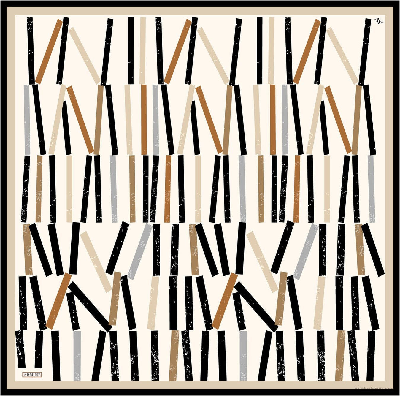 Armine Geometric Silk Scarf #84 Silk Hijabs,Armine Armine 