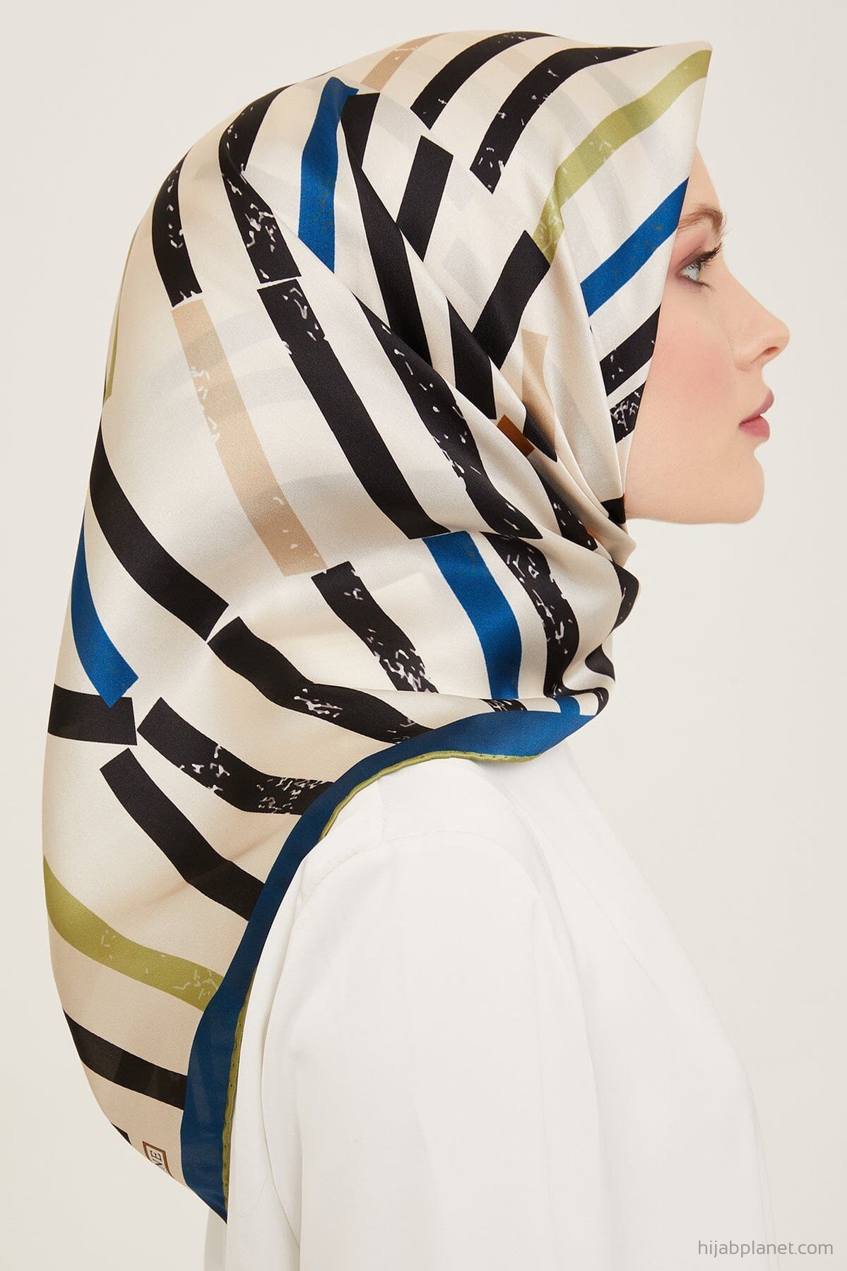 Armine Geometric Silk Scarf #85 Silk Hijabs,Armine Armine 