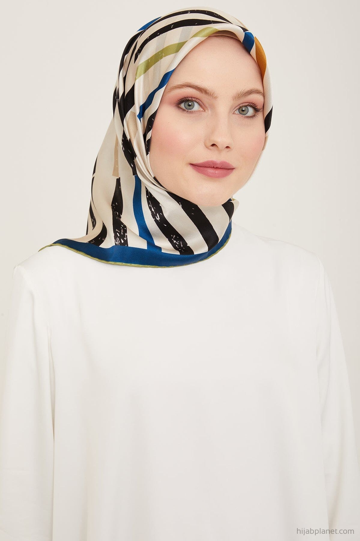 Armine Geometric Silk Scarf #85 Silk Hijabs,Armine Armine 