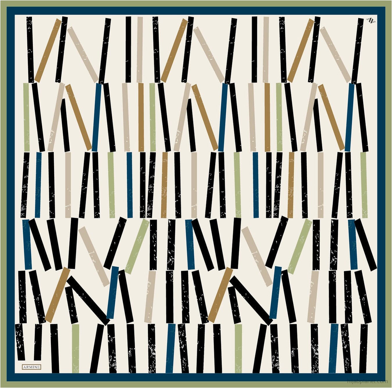 Armine Geometric Silk Scarf #85 Silk Hijabs,Armine Armine 