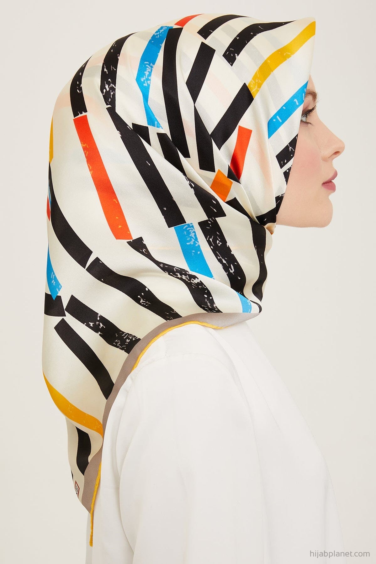 Armine Geometric Silk Scarf #9 Silk Hijabs,Armine Armine 